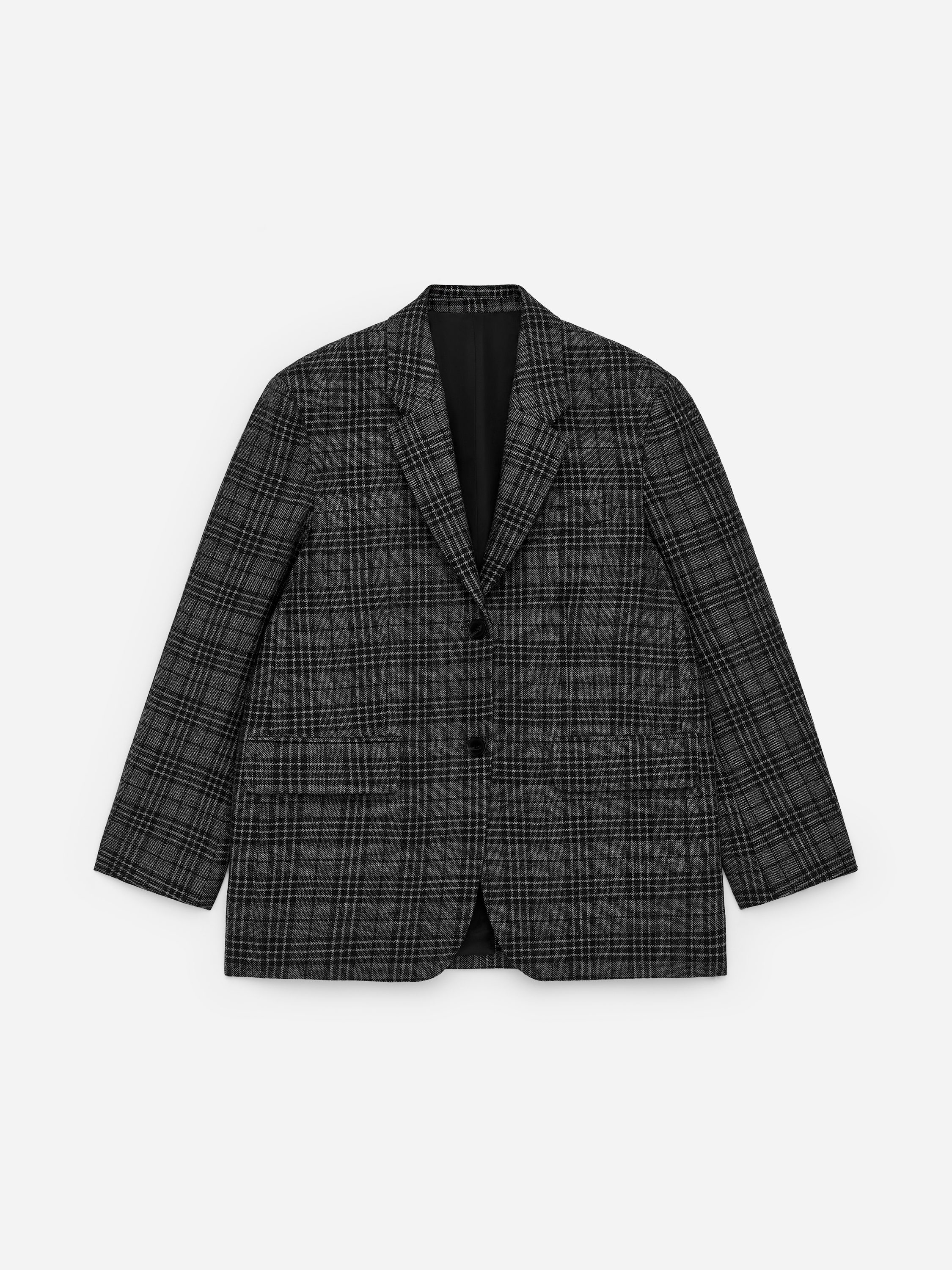 Relaxed Blazer - Black/Checkered - Relaxed fit - Women - StillMedia/DescriptiveStillLife - 1