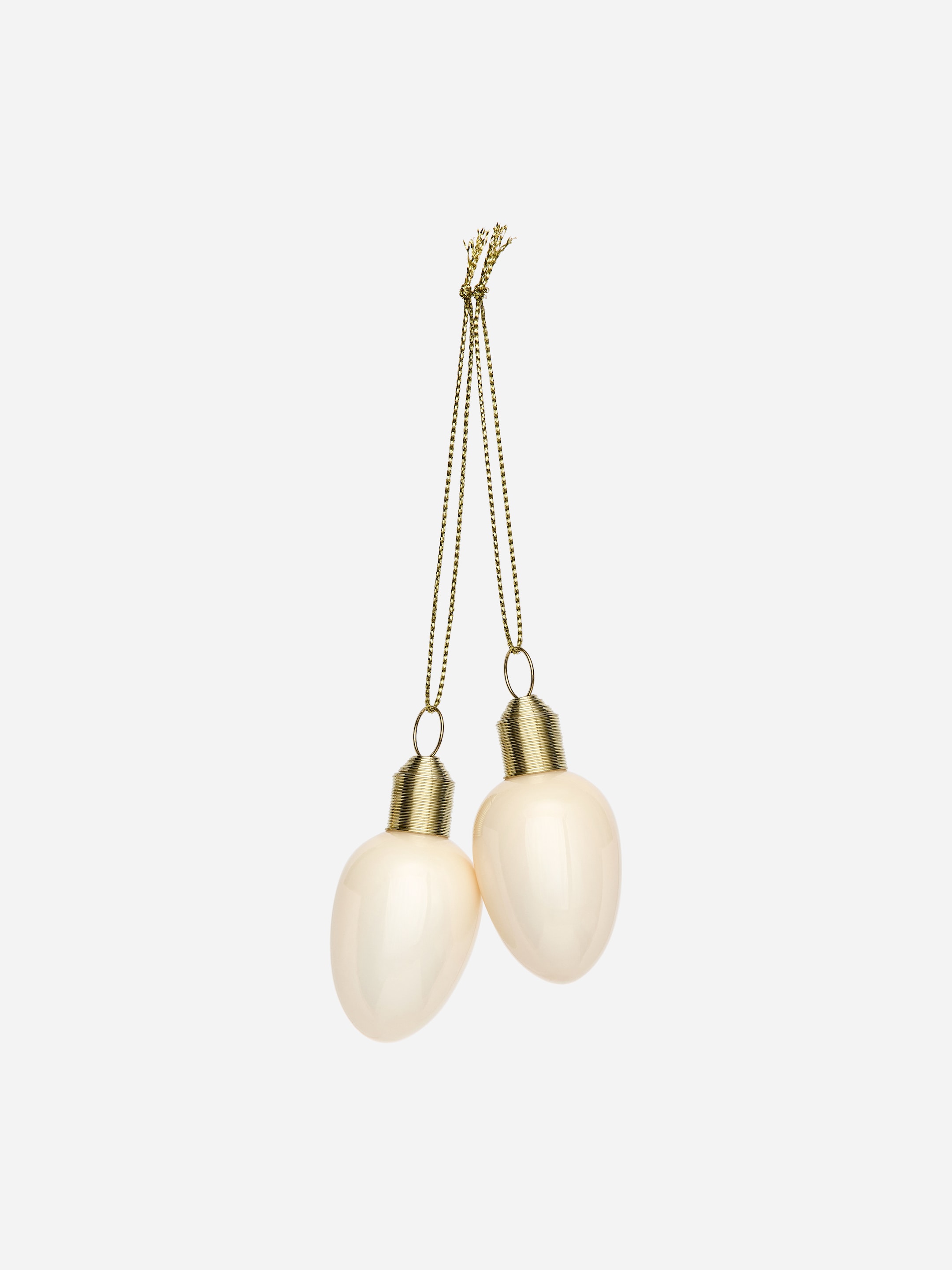 Glass Ornaments Set of 2-#E9E4DA-18306