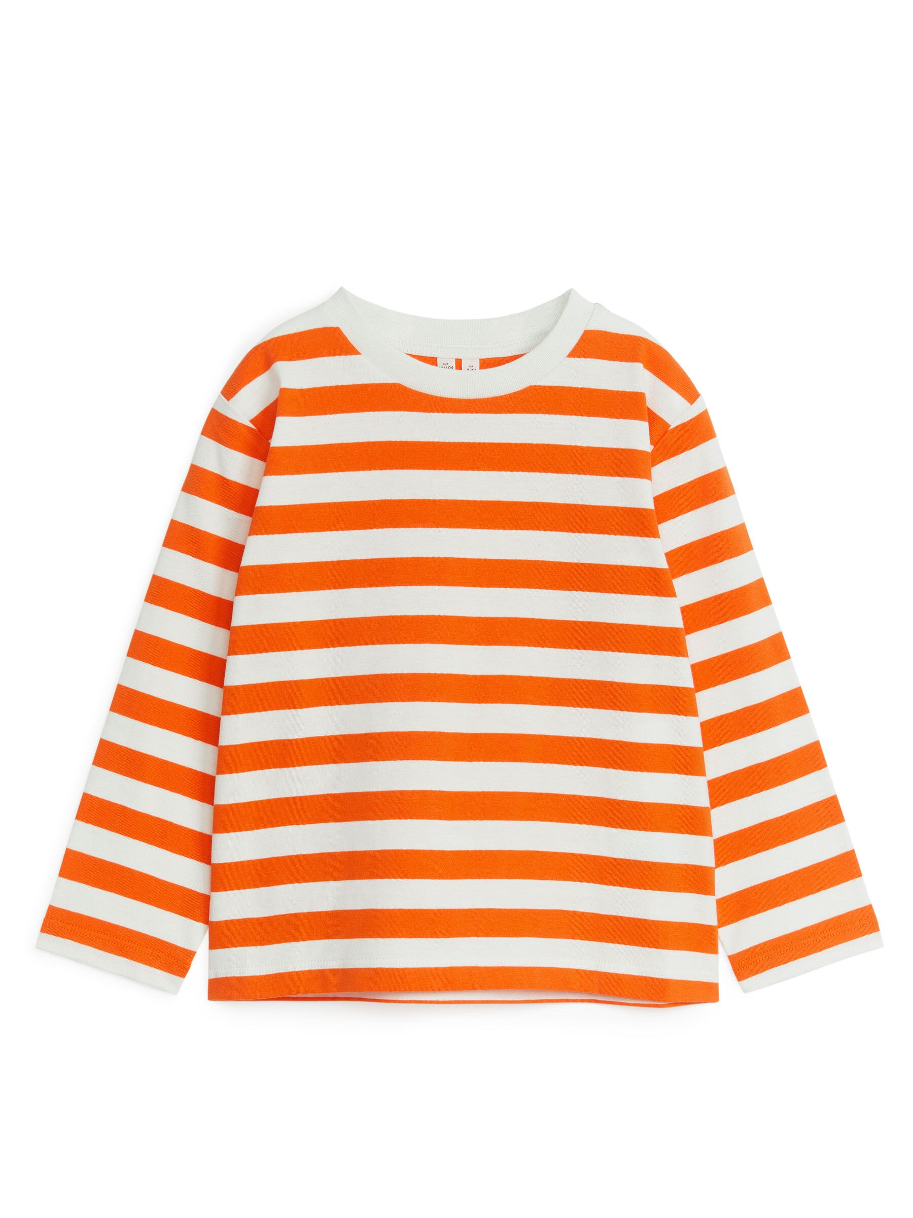Langarm-T-Shirt - Orange/Cremeweiß - Regular Fit - Kinder - StillMedia/DescriptiveStillLife - 2