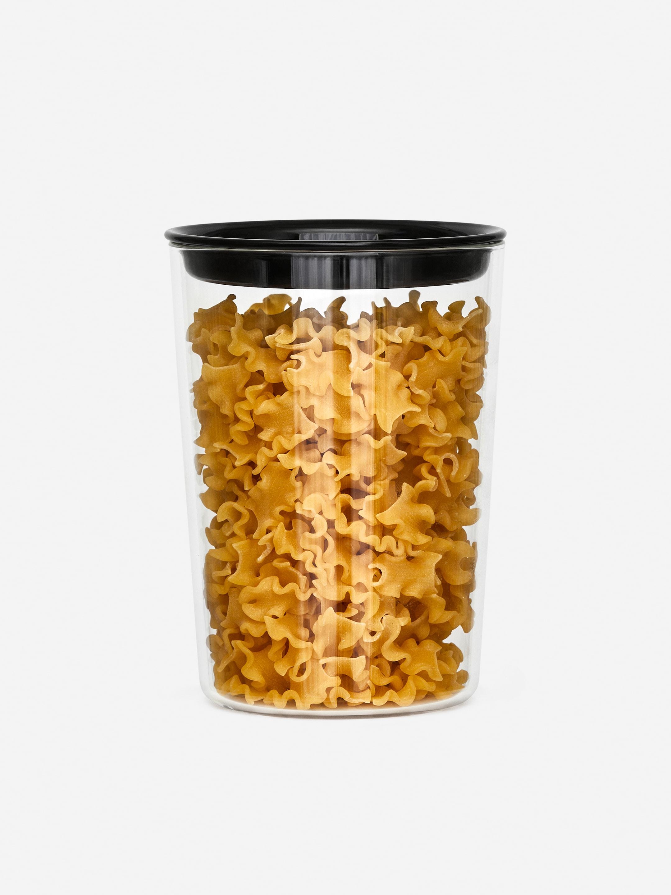 Glass Canister High - Transparent/Black - homeware - StillMedia/DescriptiveDetail - 2