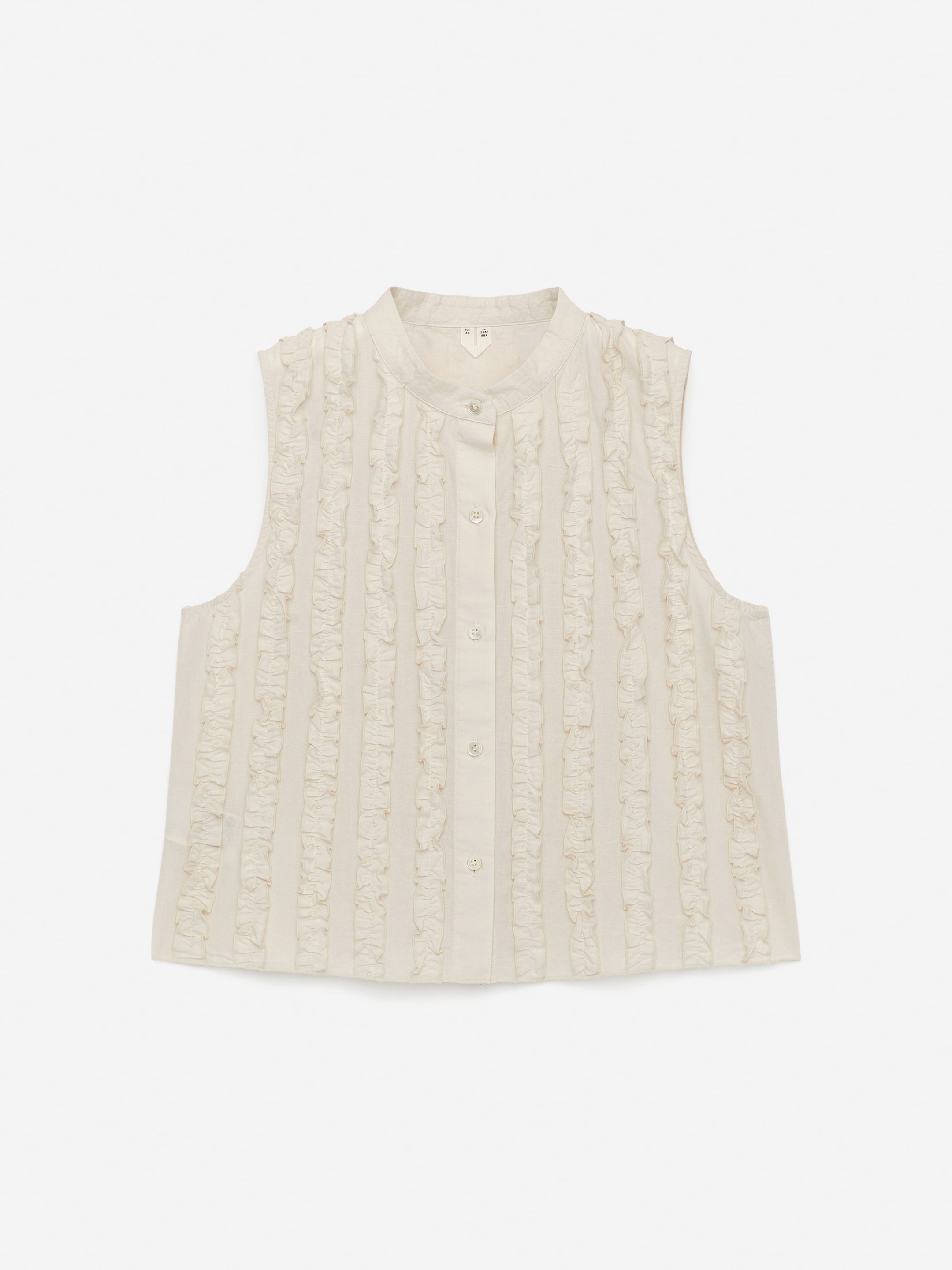Topp med volanger - Vit - Regular fit - Women - StillMedia/DescriptiveStillLife - 2