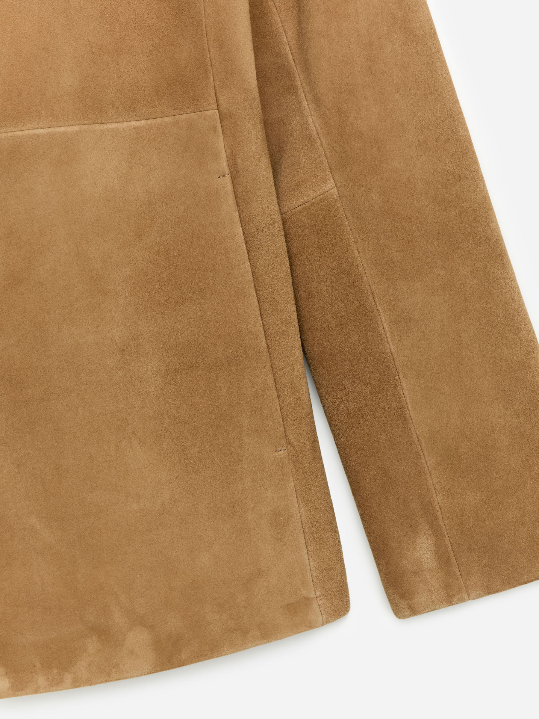 Suede Jacket - Beige - Regular fit - Women - StillMedia/DescriptiveDetail - 3