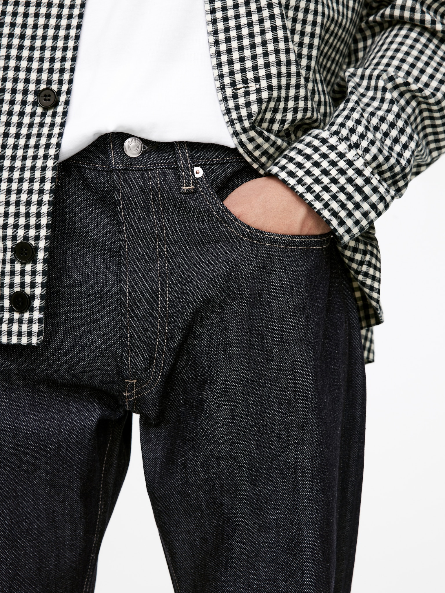 CLIFF Regular Straight Jeans - Raw Blue - 3