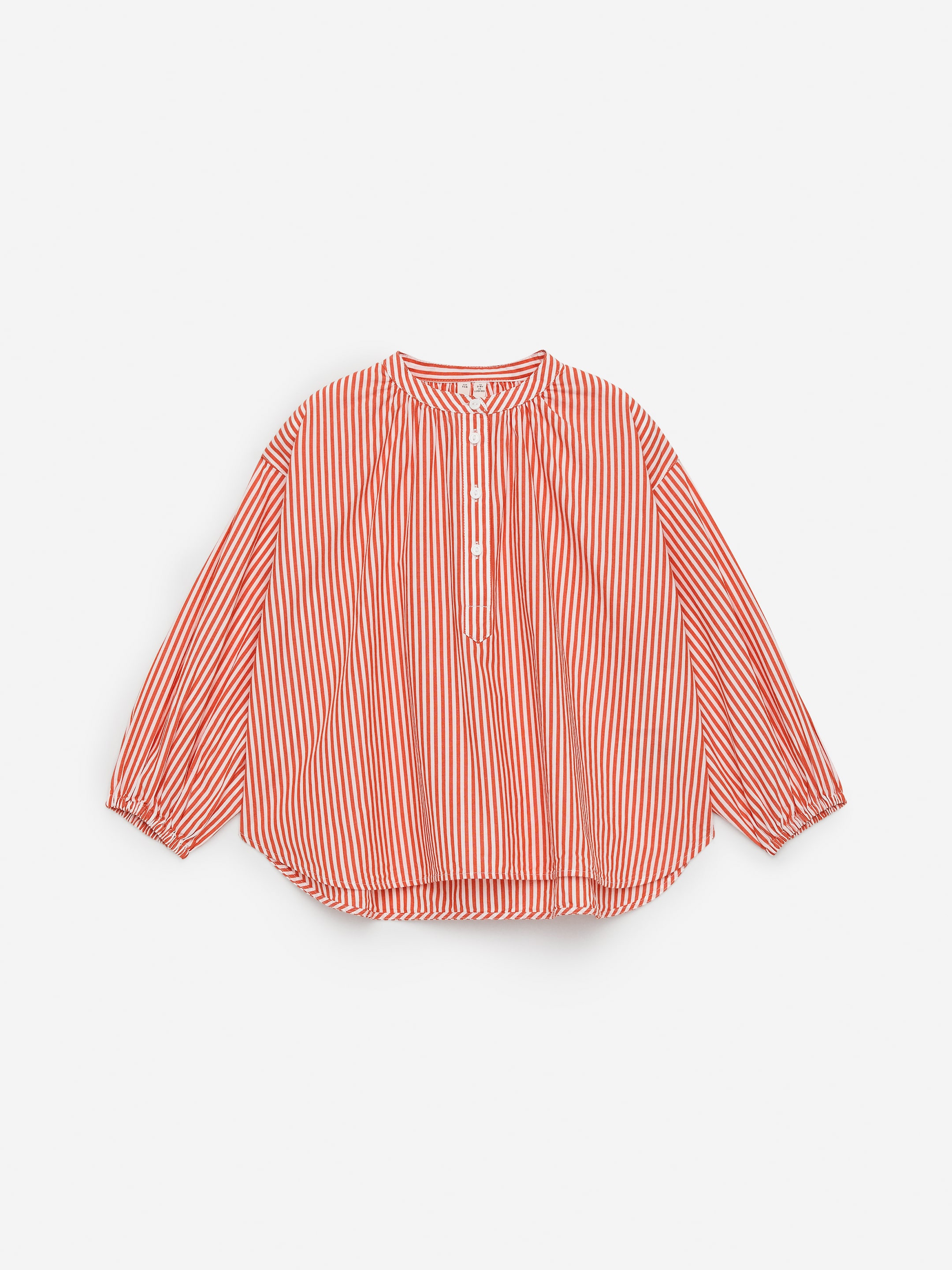 Zobrazit větší obrázek: Halenka s řasením - Bílá/Červená - DĚTI | H&M CZ 1