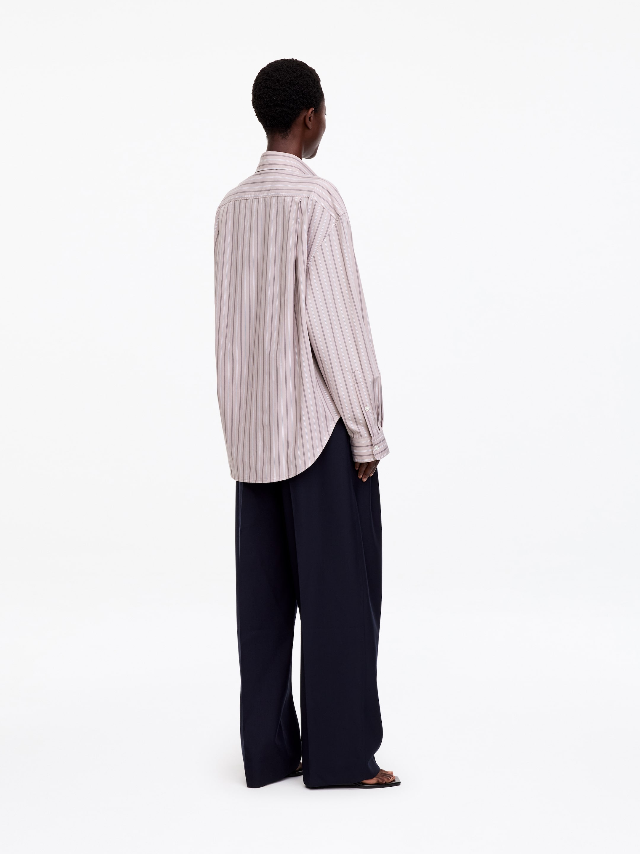 Cotton Shirt - Grey - Regular fit - women - StillMedia/Lookbook - 4