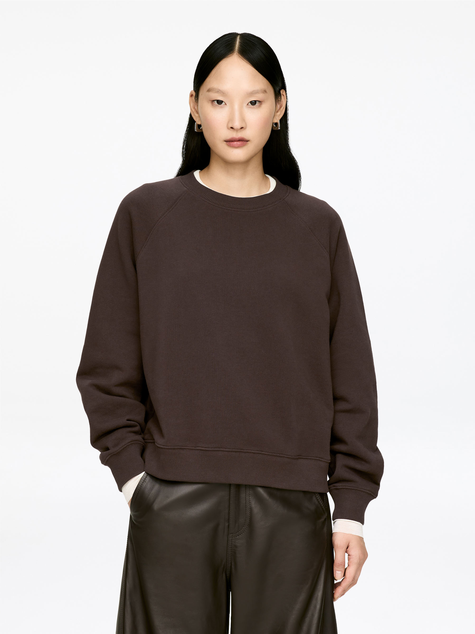 Terry Sweatshirt-#3C3533-17553