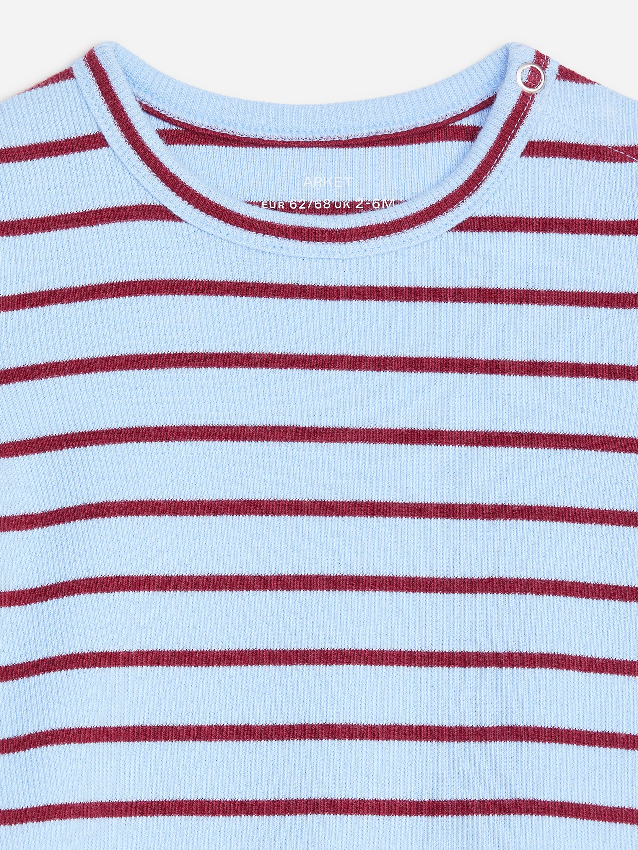 Gerippter Langarmbody - Hellblau/Burgunderrot - children - StillMedia/DescriptiveDetail - 3