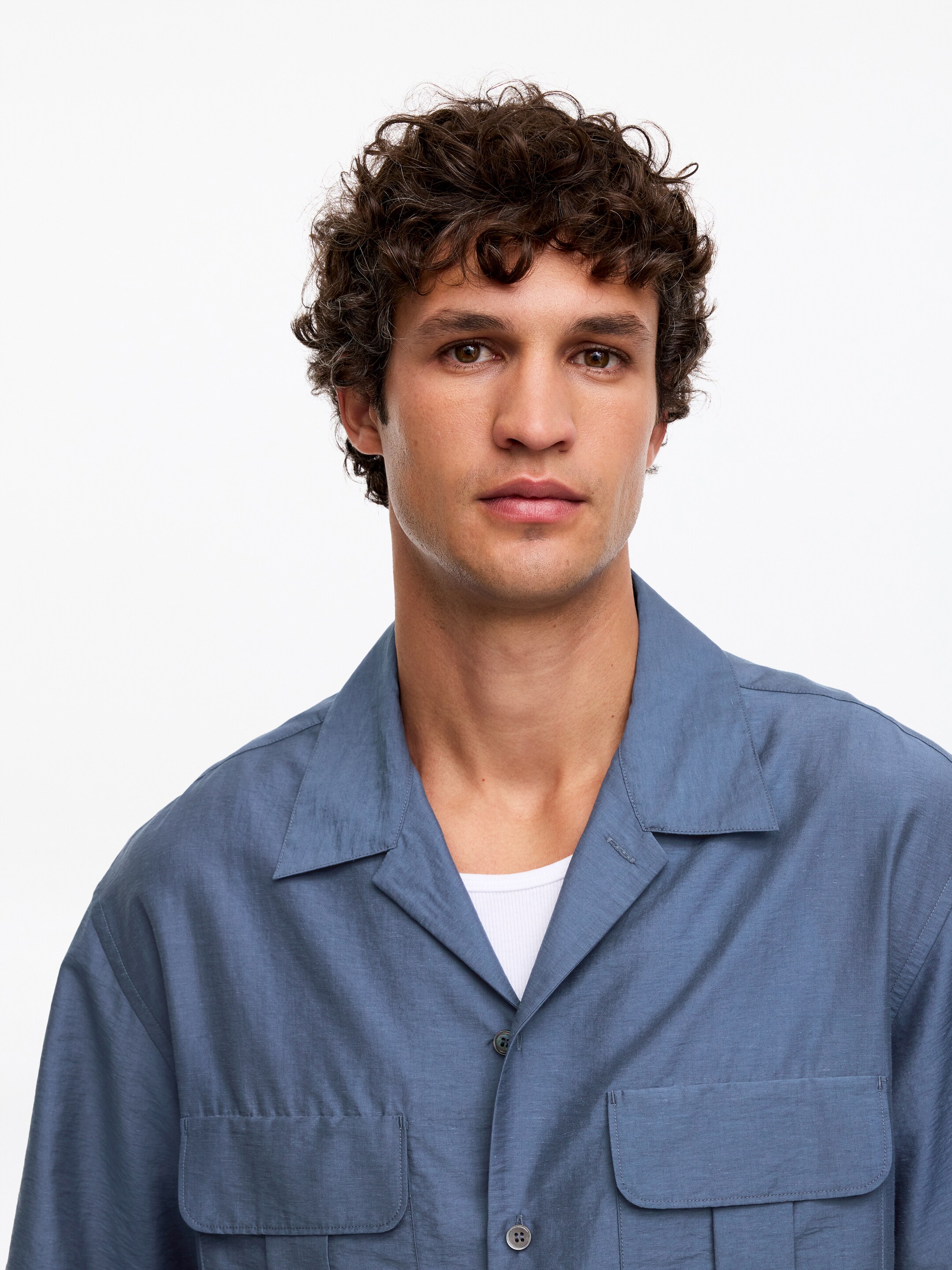 Oversized Resort Shirt - Stormy Blue - Oversized - Men - StillMedia/Lookbook - 4