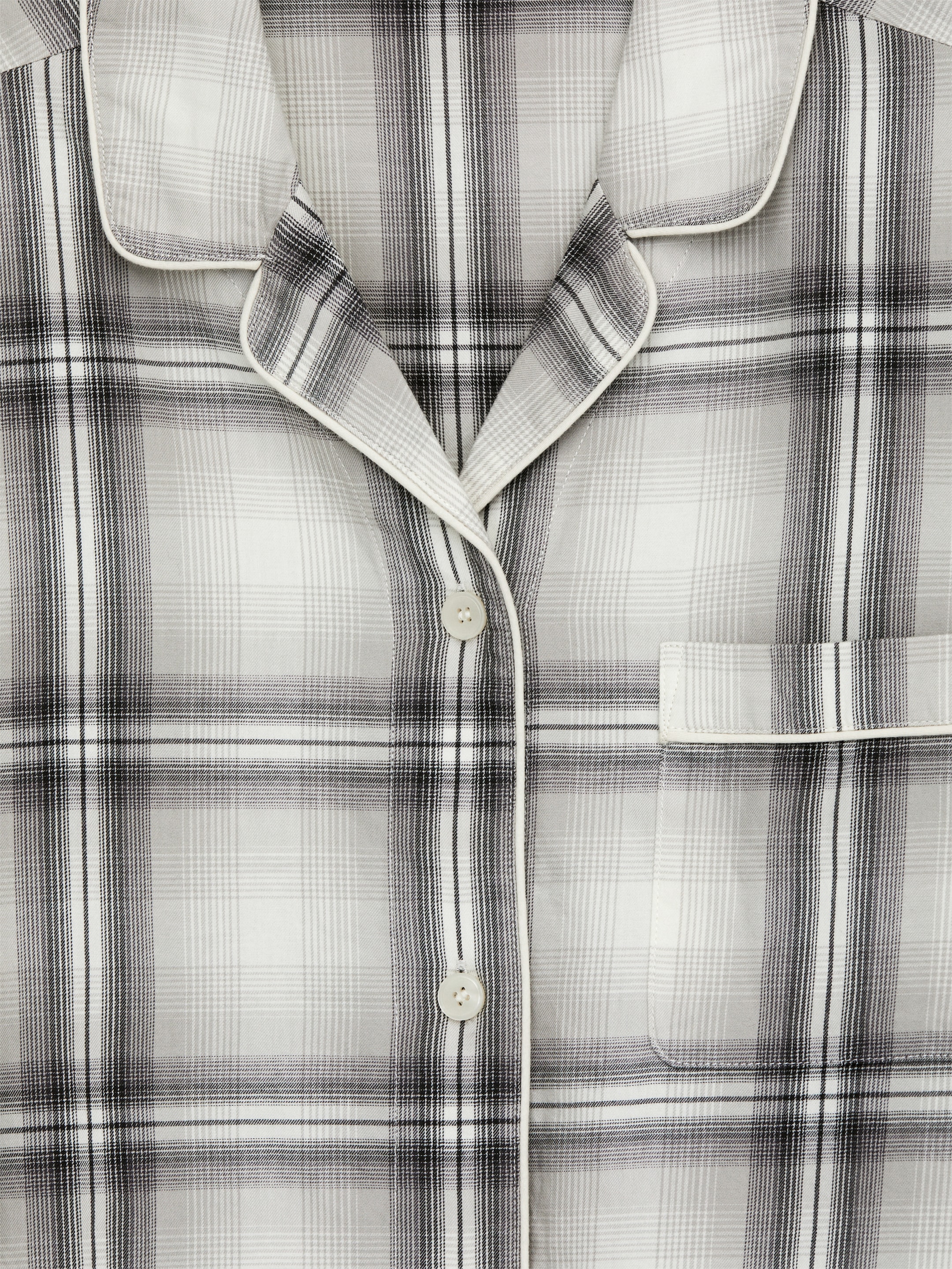Camicia in flanella - Bianco/Grigio - Regular fit - Women - StillMedia/DescriptiveDetail - 1