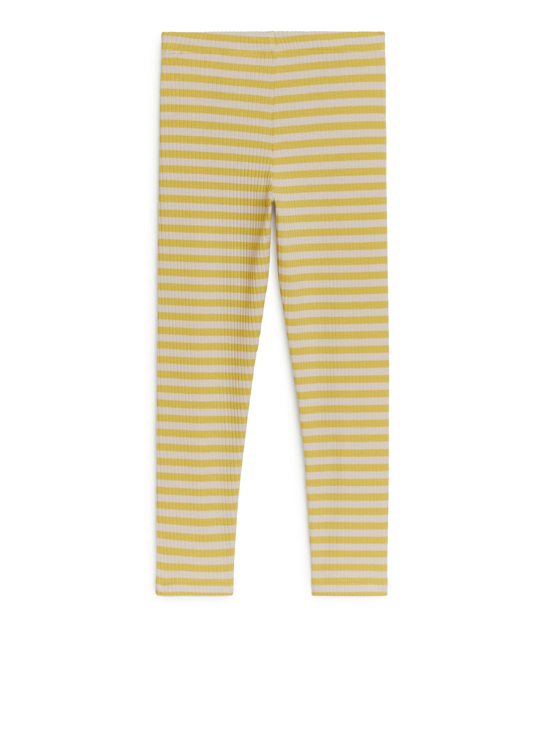 Gerippte Jersey-Leggings - Gelb/gestreift - Regular Fit - Kinder - StillMedia/DescriptiveStillLife - 2