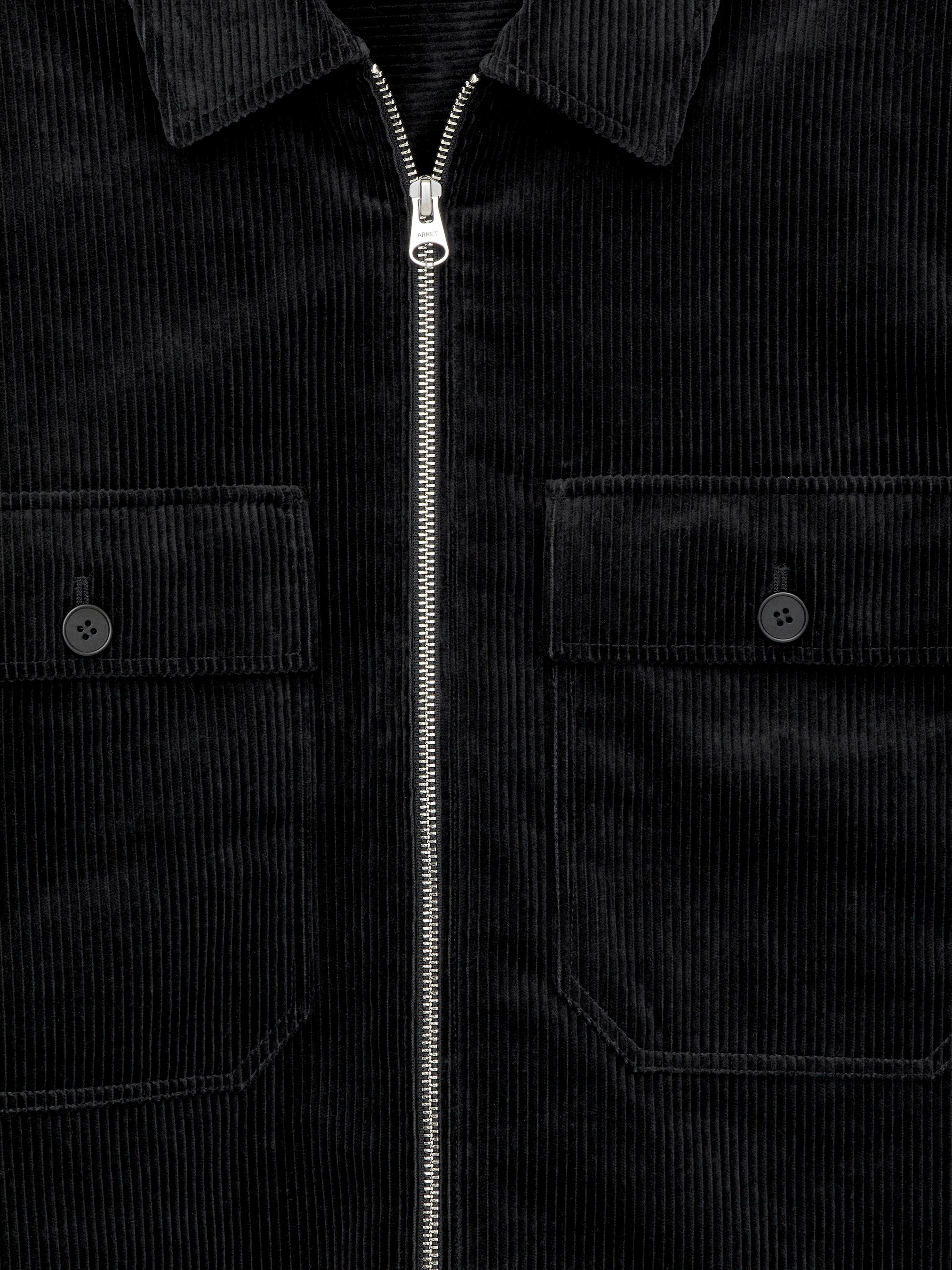 Cord-Hemdjacke - Schwarz - Regular Fit - Men - StillMedia/DescriptiveDetail - 1