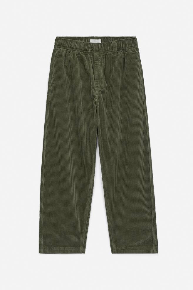 Corduroy Trousers - Khaki Green/Dark Mole/Light Blue/Dark Blue - 1