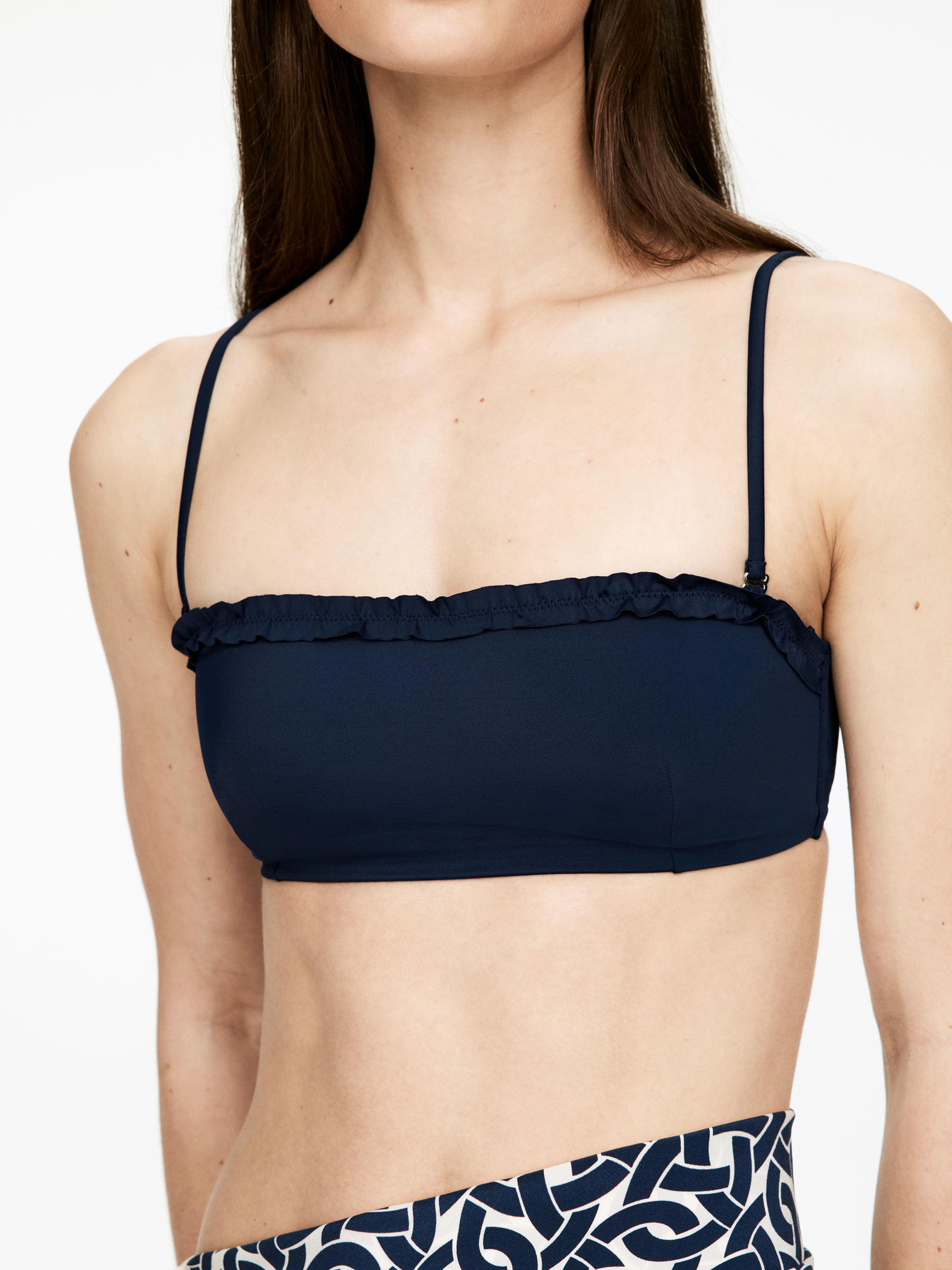 Frill Bikini Top - Dark Blue - Women - StillMedia/Lookbook - 5