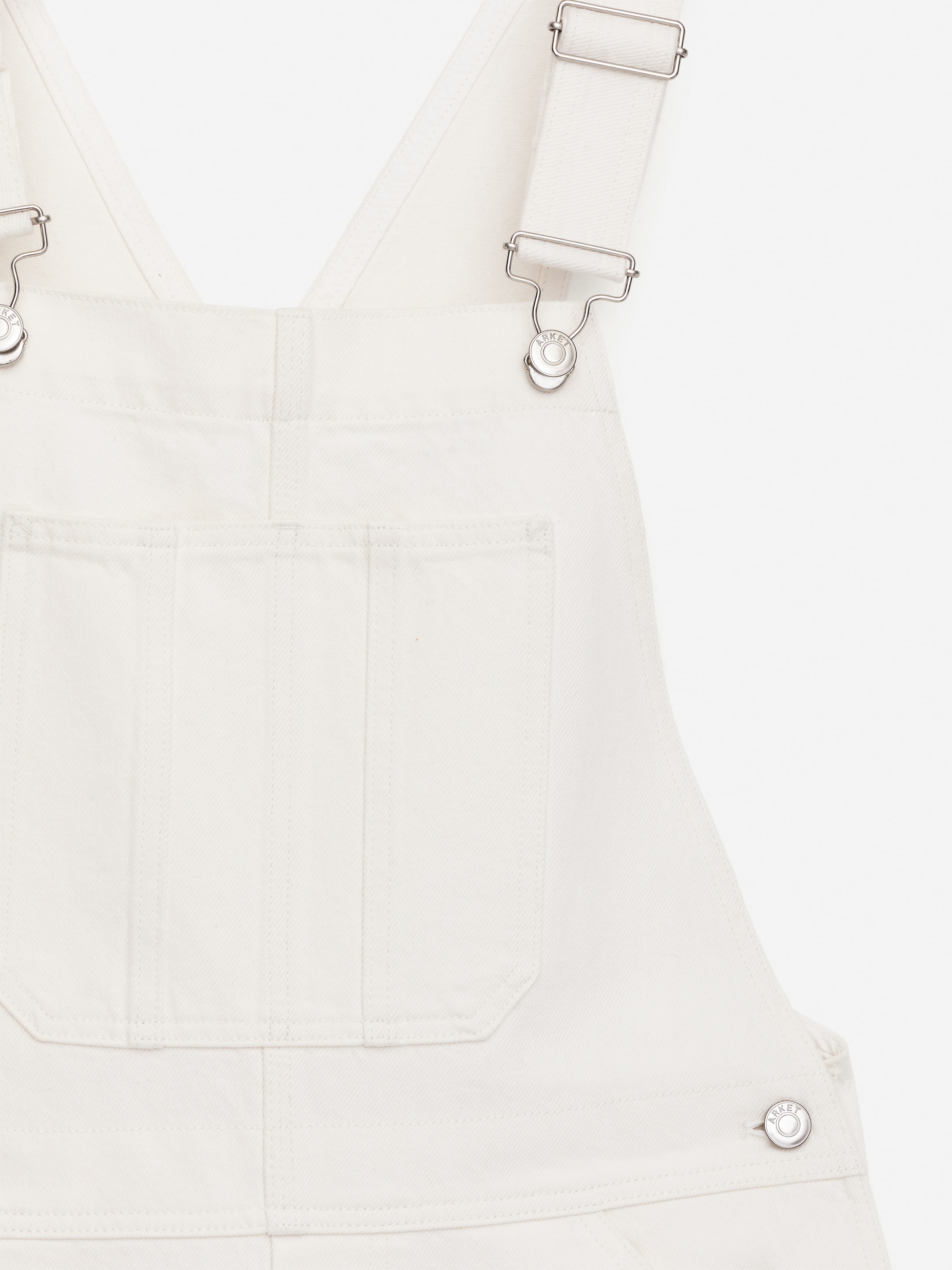 Salopette in denim - Bianco - Regular fit - Women - StillMedia/DescriptiveDetail - 3