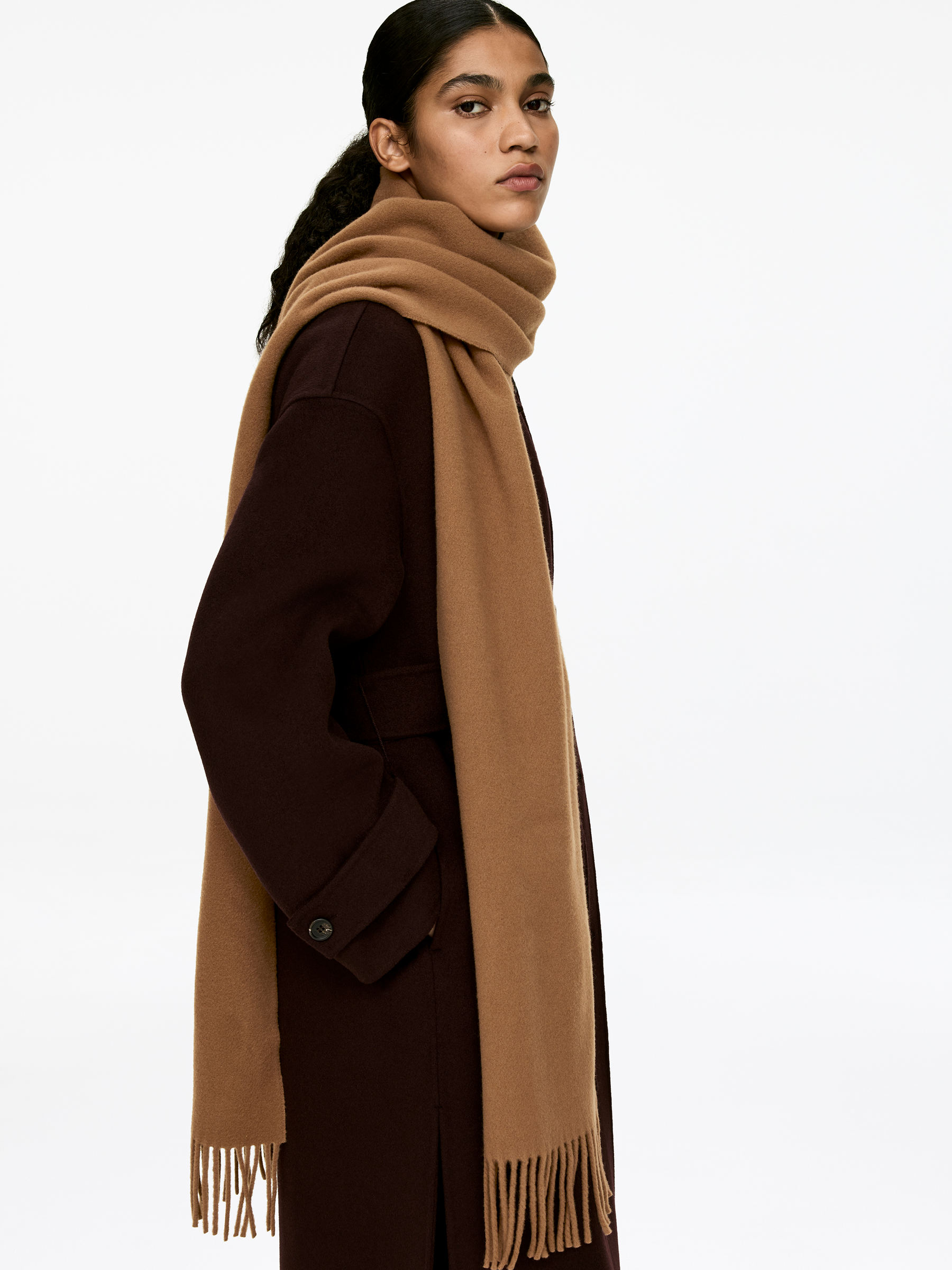 Wool Scarf - Brown - Women - StillMedia/Lookbook - 3