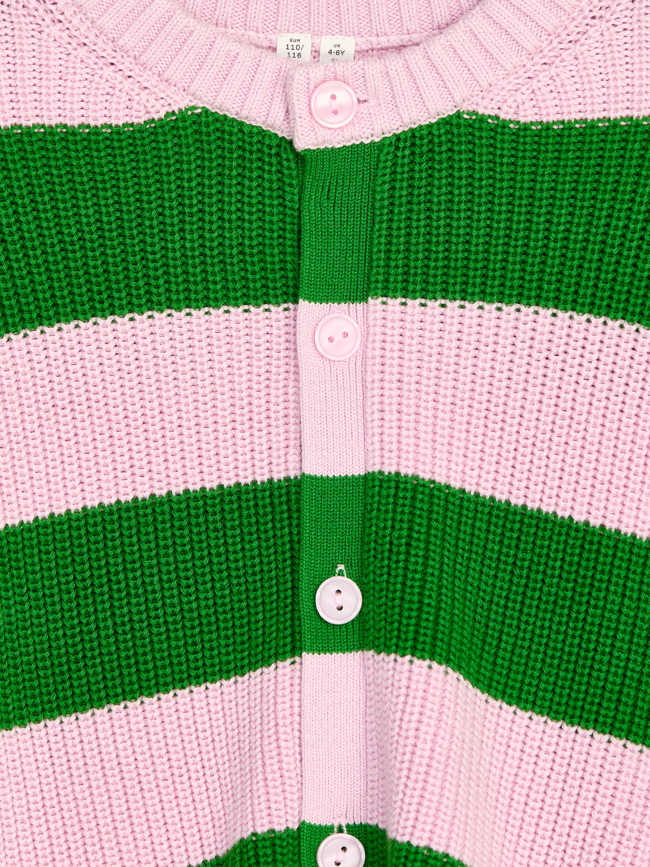 Cotton Cardigan - Green/Pink - Relaxed fit - Children - StillMedia/DescriptiveDetail - 1