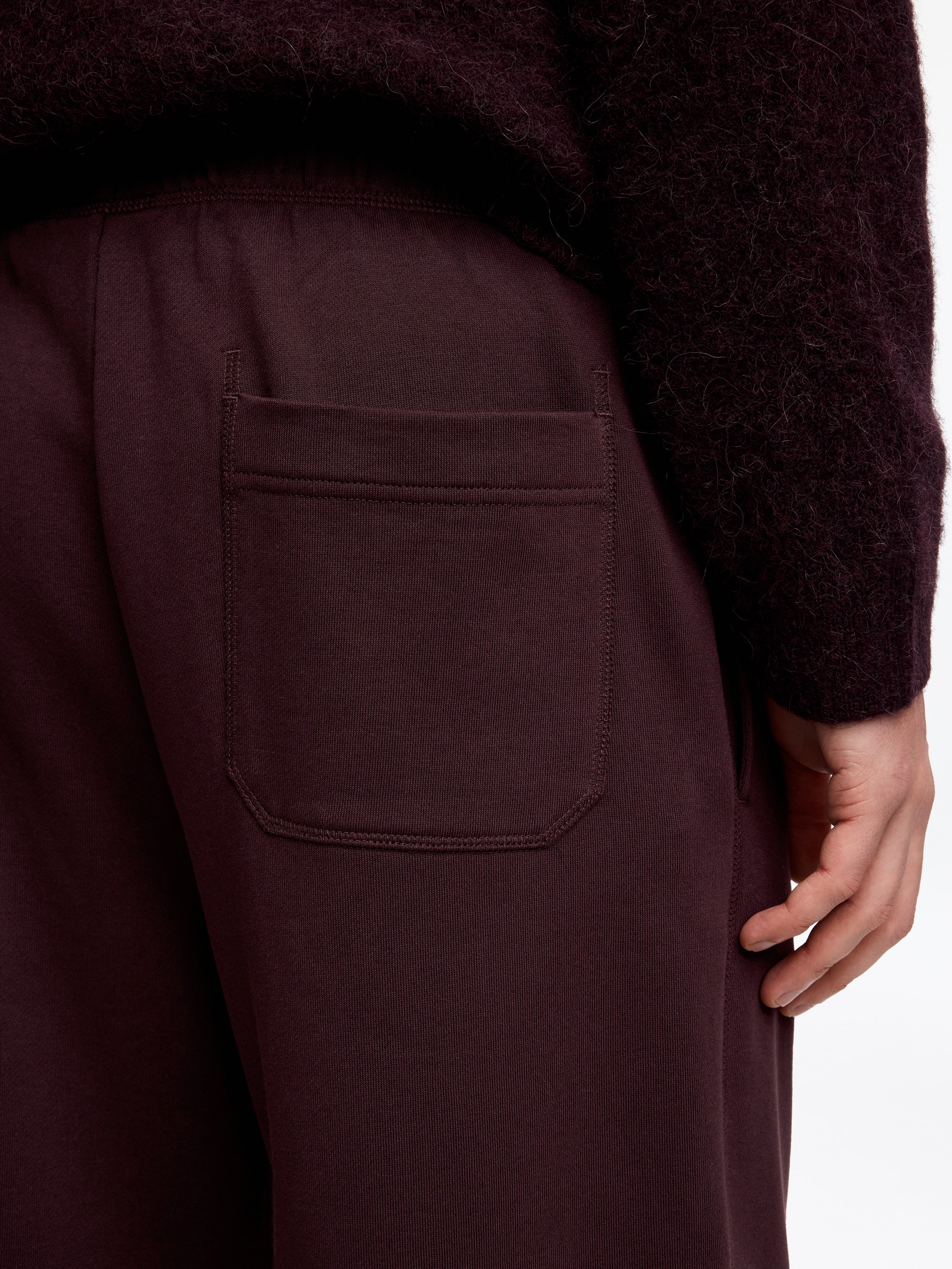Pantalon de survêtement en tissu éponge - Rouge foncé - Regular fit - Homme - StillMedia/Lookbook - 3