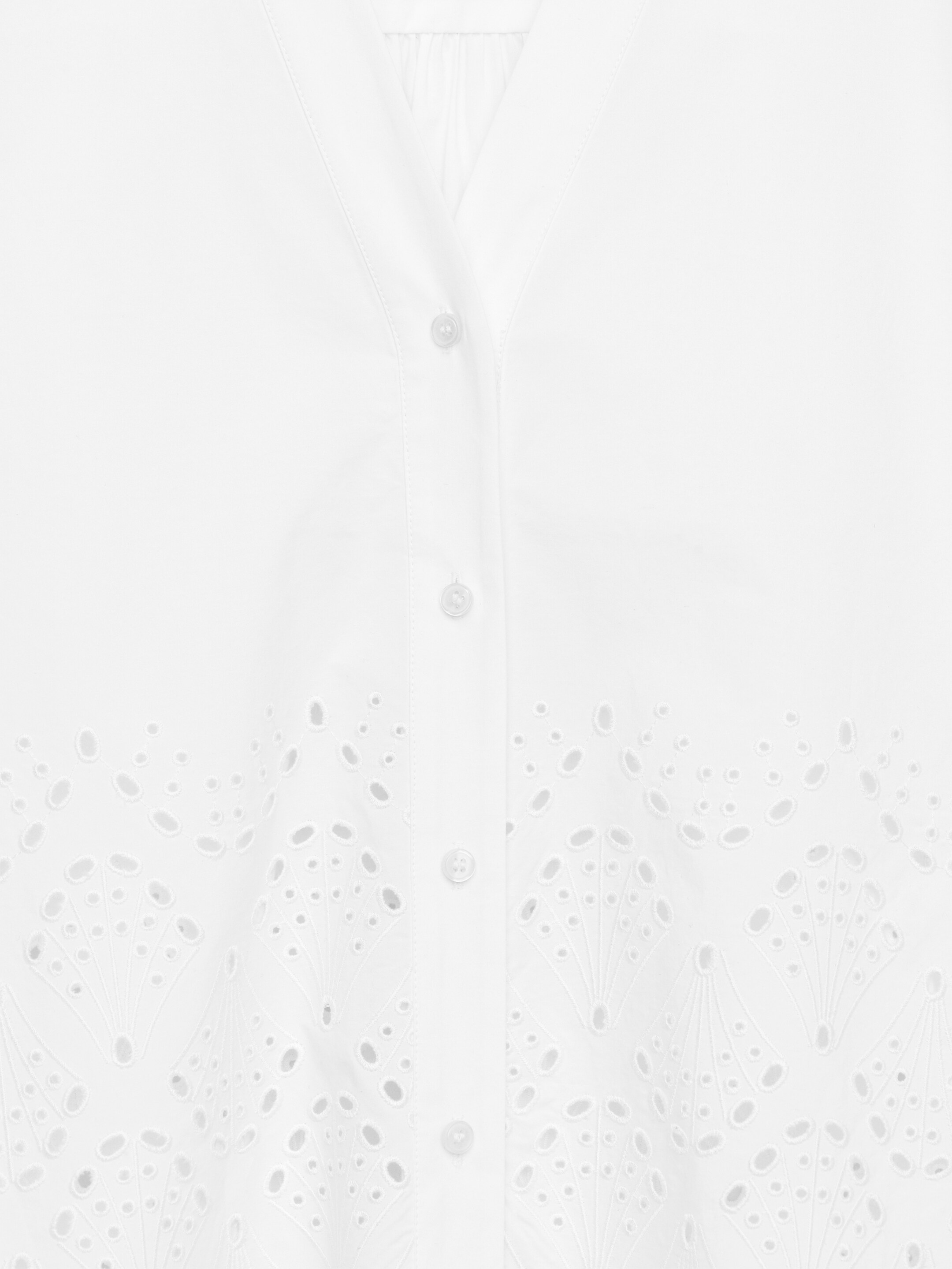 Agrandir l'image: Blouse en broderie anglaise - Blanc - FEMME | H&M FR 7
