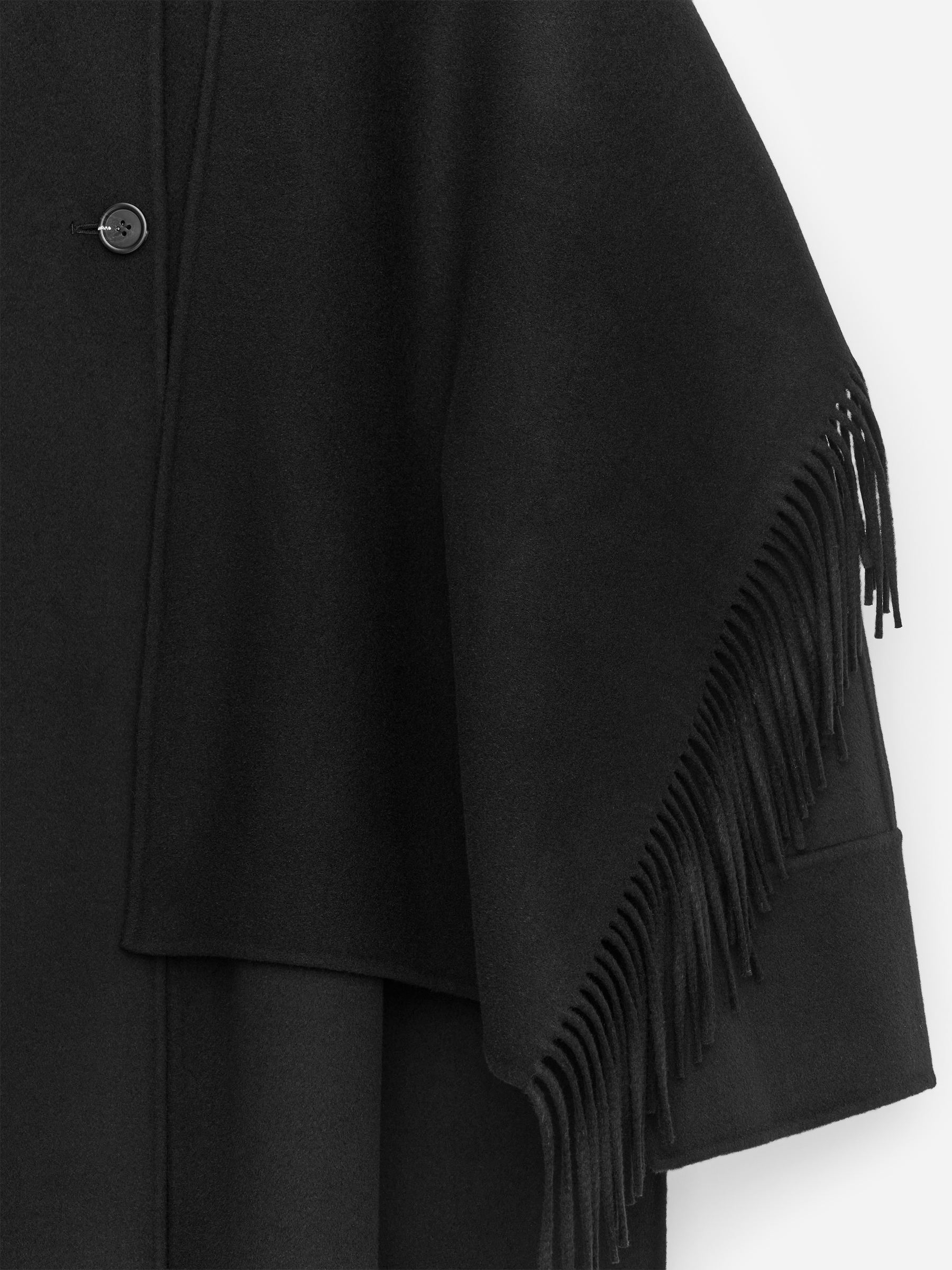 Manteau cape en laine mélangée doublée - Noir - Regular fit - Femme - StillMedia/DescriptiveDetail - 2