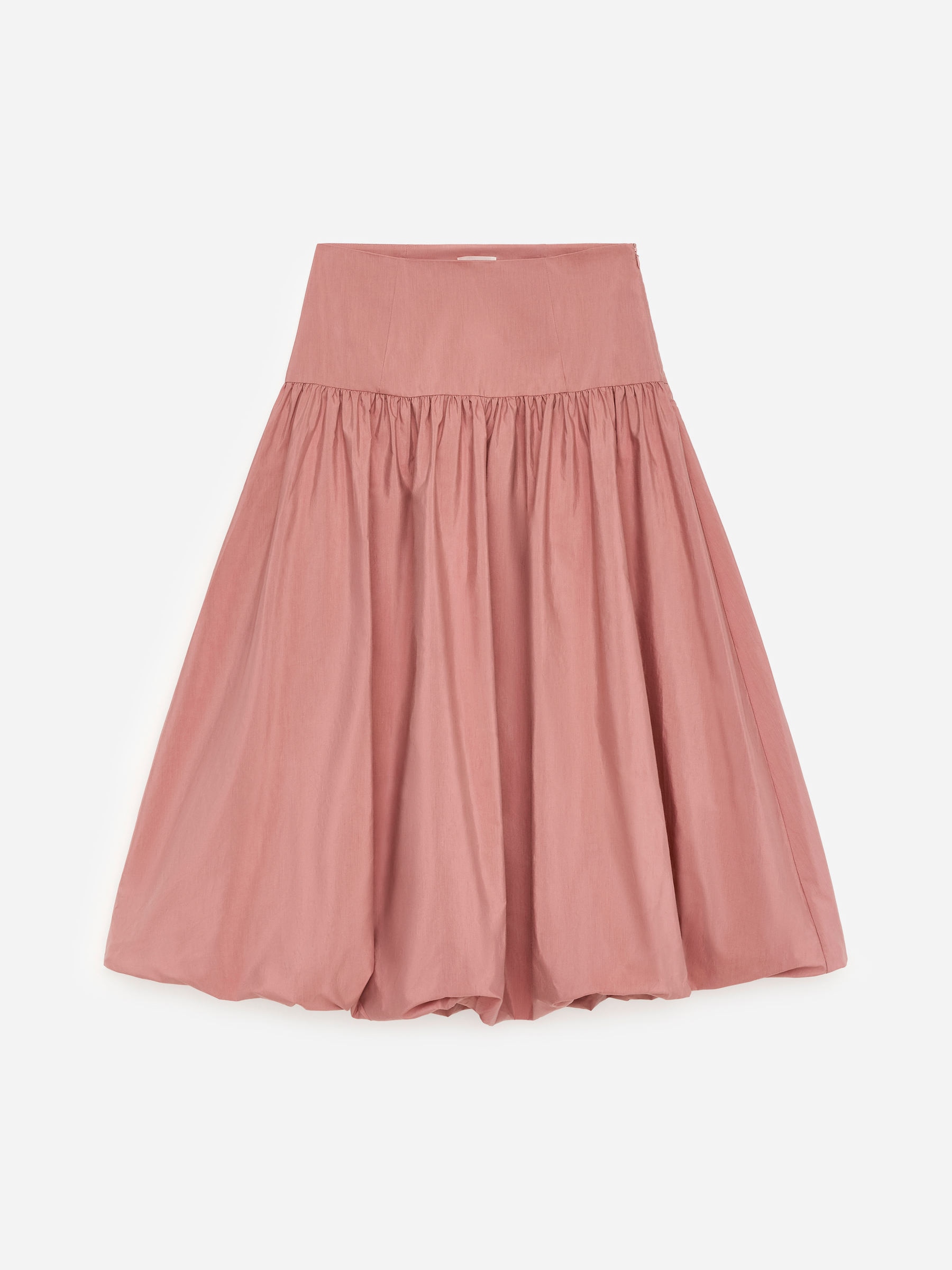 Taffeta Bubble Skirt-#9F6F6B-17148