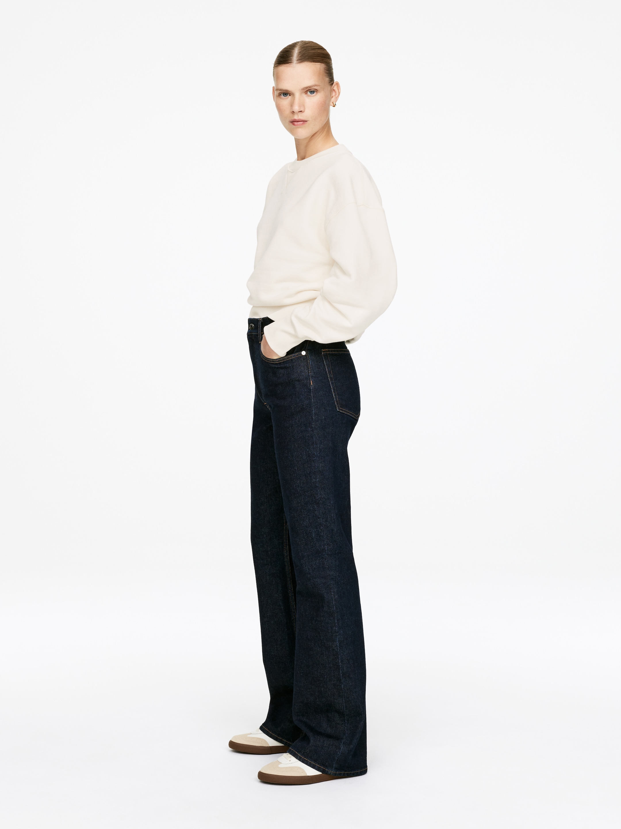 Zobraziť väčší obrázok: Mikina z froté v uvoľnenom štýle - Off White - ŽENY | H&M SK 2