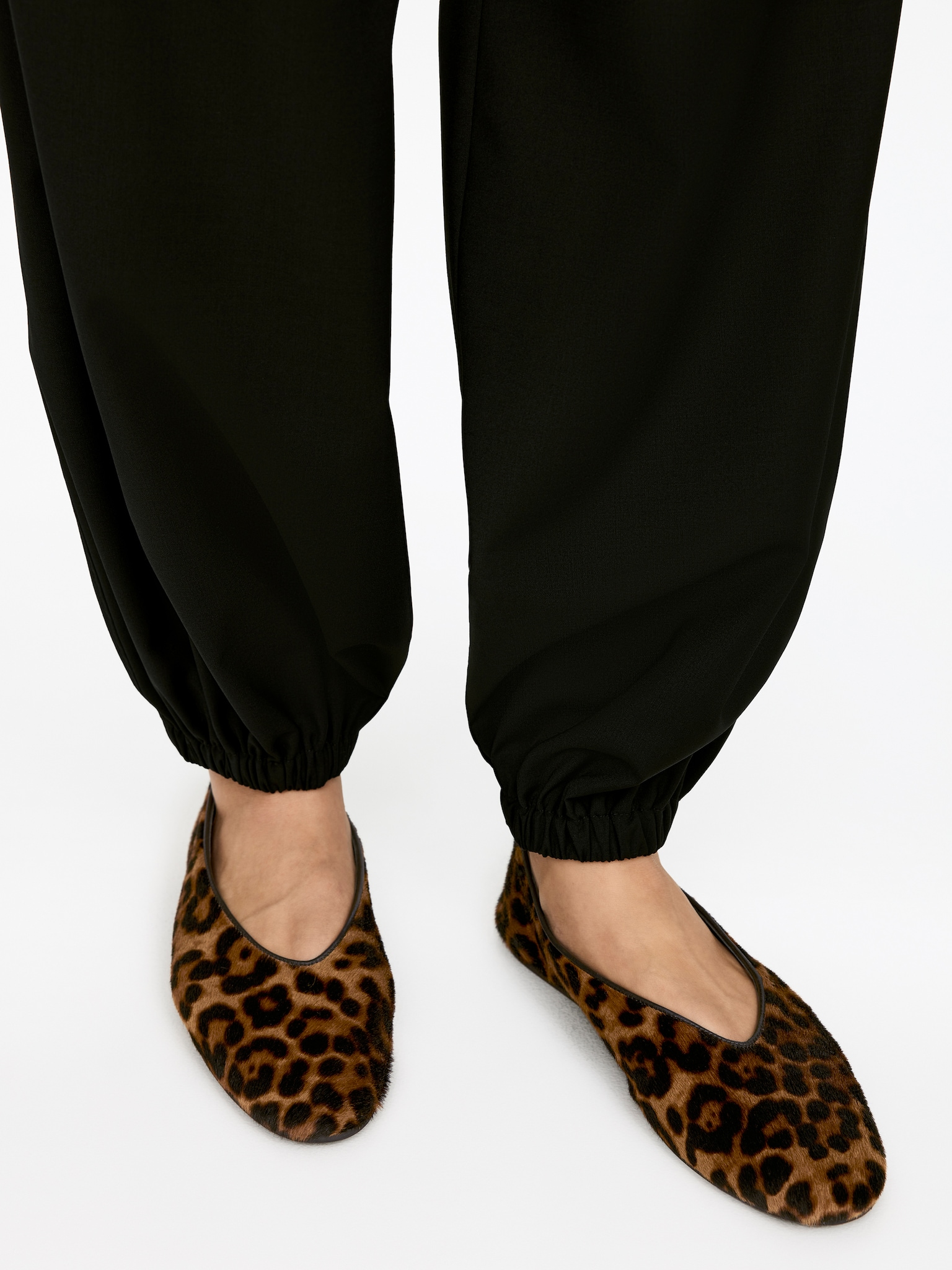 Ballerine in pelle - Nero