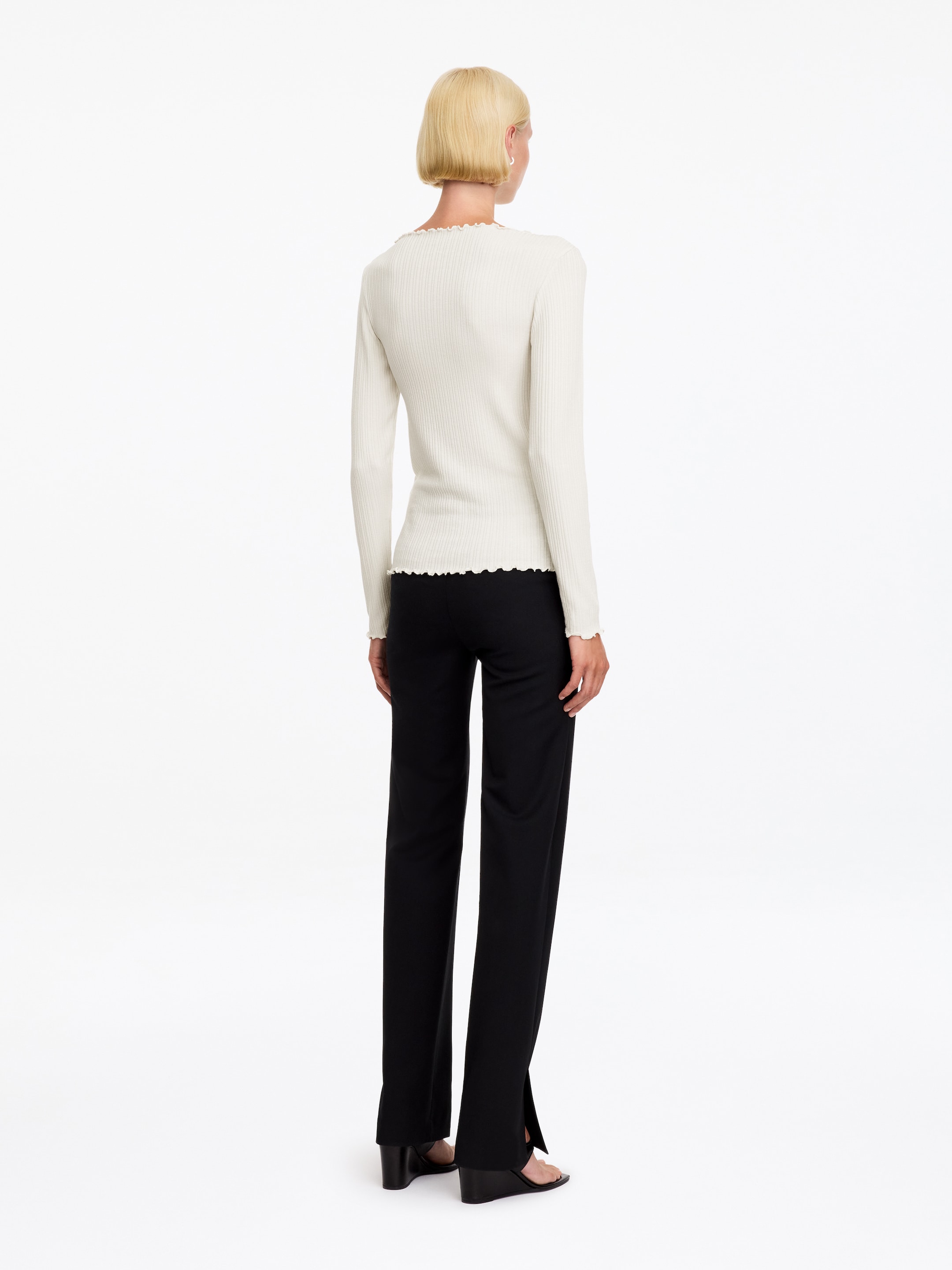 Top con cuello barco - Blanco roto - Corte estándar - women - StillMedia/Lookbook - 9