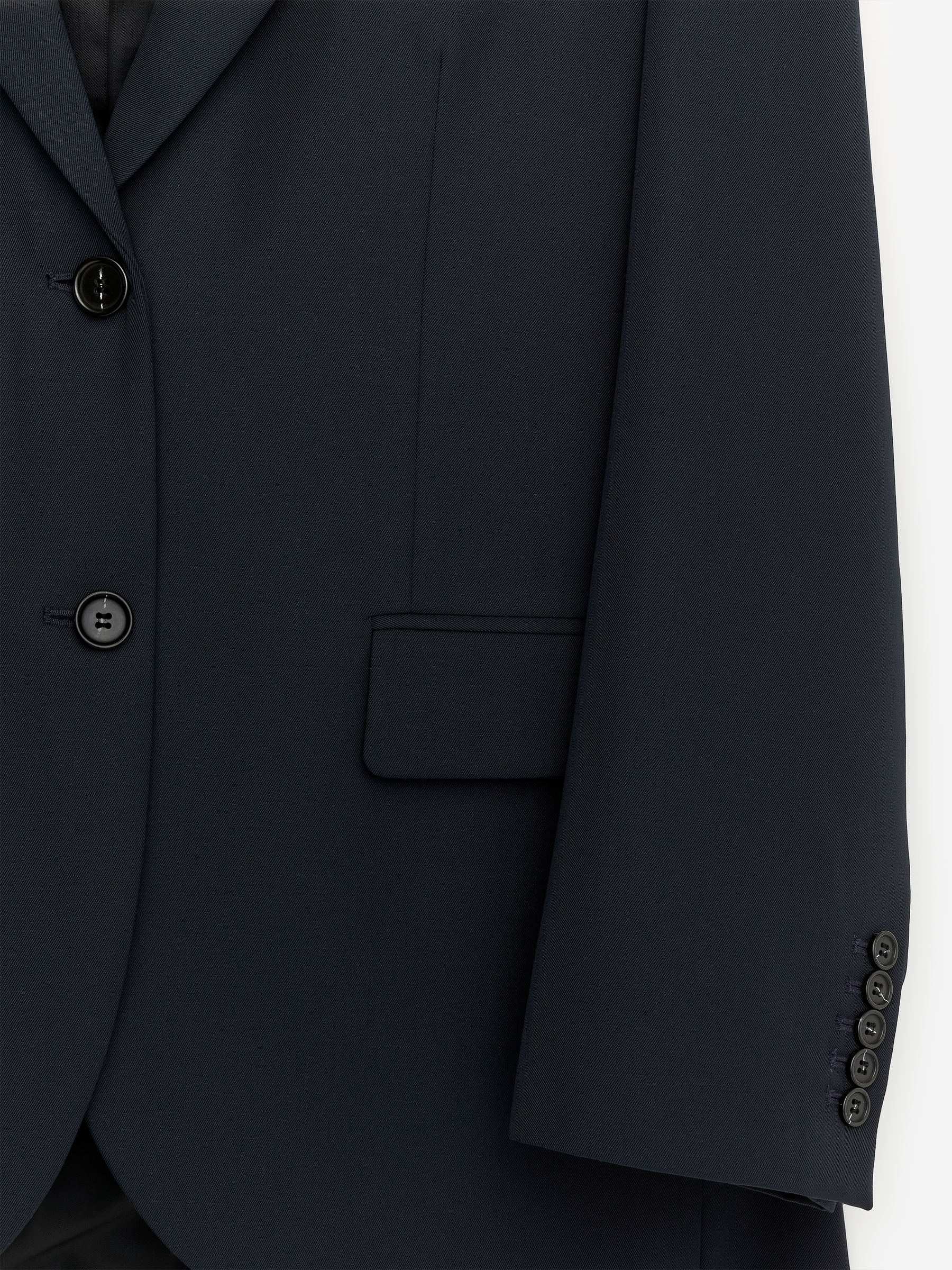 Wool-Blend Blazer - Dark Blue - Relaxed fit - Women - StillMedia/DescriptiveDetail - 1