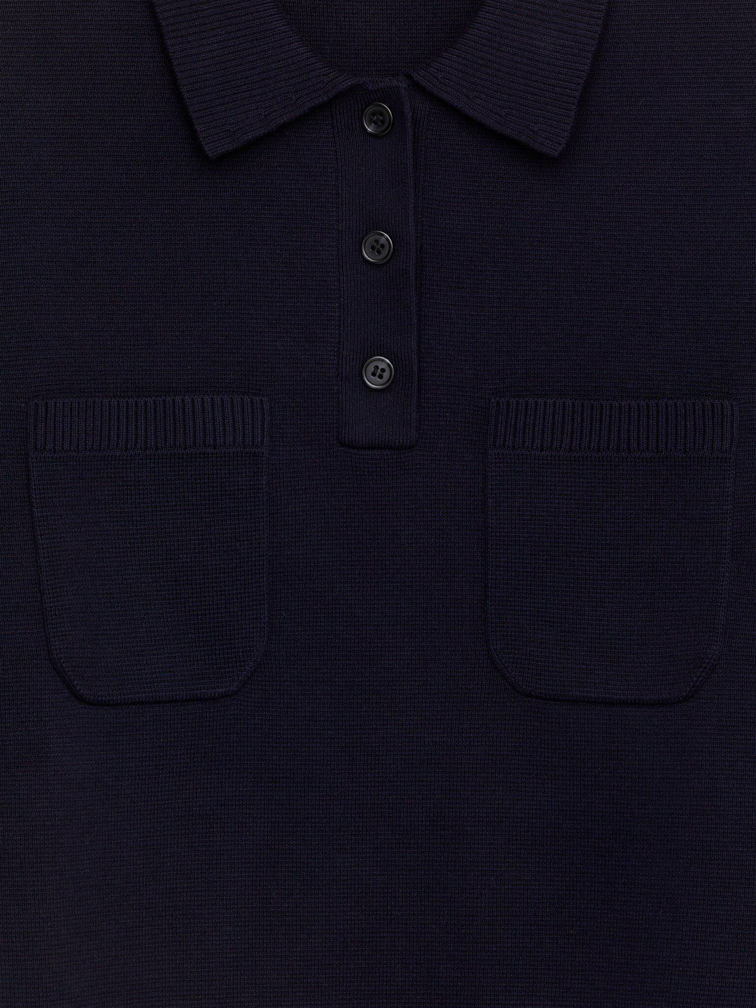 Polo en coton - Bleu foncé/Beige/Rouille - 5