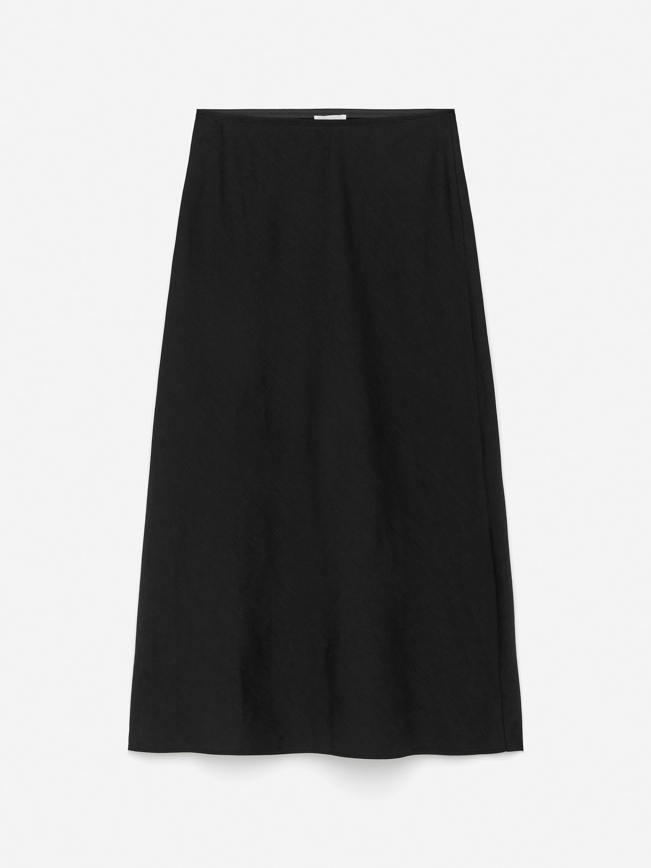 Gonna in misto lino - Nero