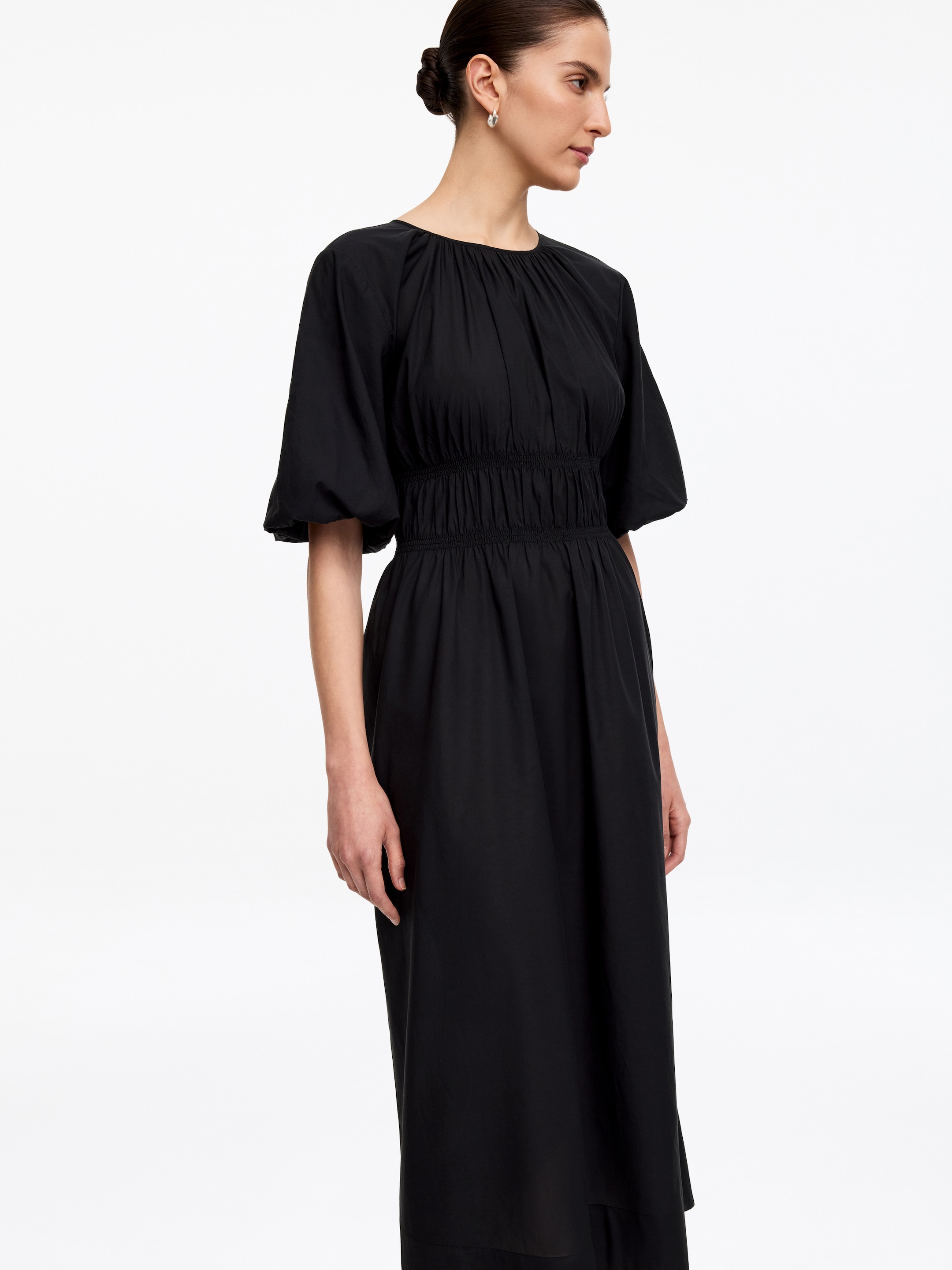 Lyocell-Cotton Maxi Dress - Black - Regular fit - Women - StillMedia/Lookbook - 5