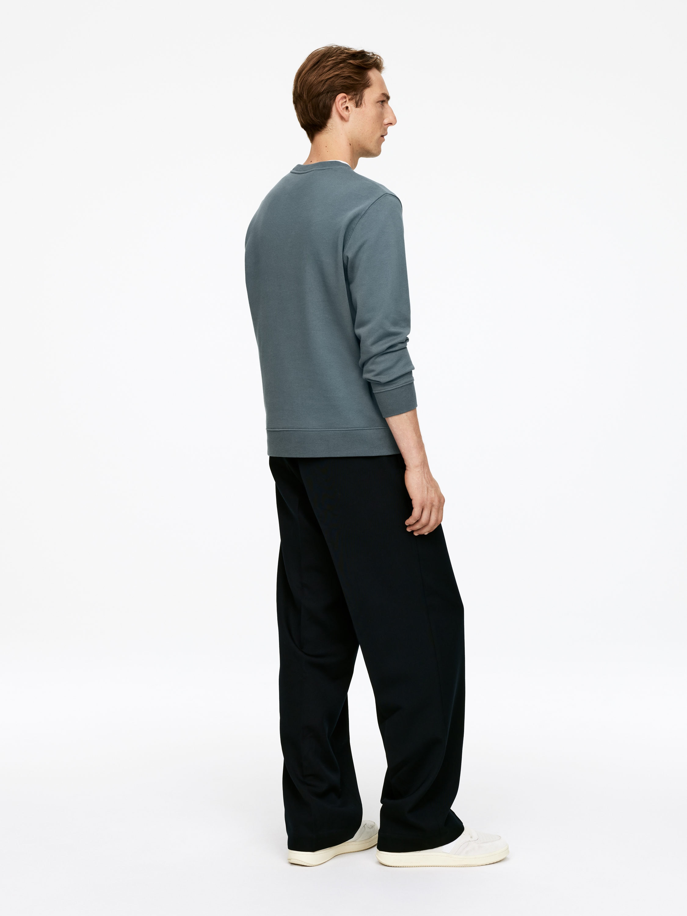 Mid-Weight Sweatshirt - Dusty Blue - Regular fit - Men - StillMedia/Lookbook - 5