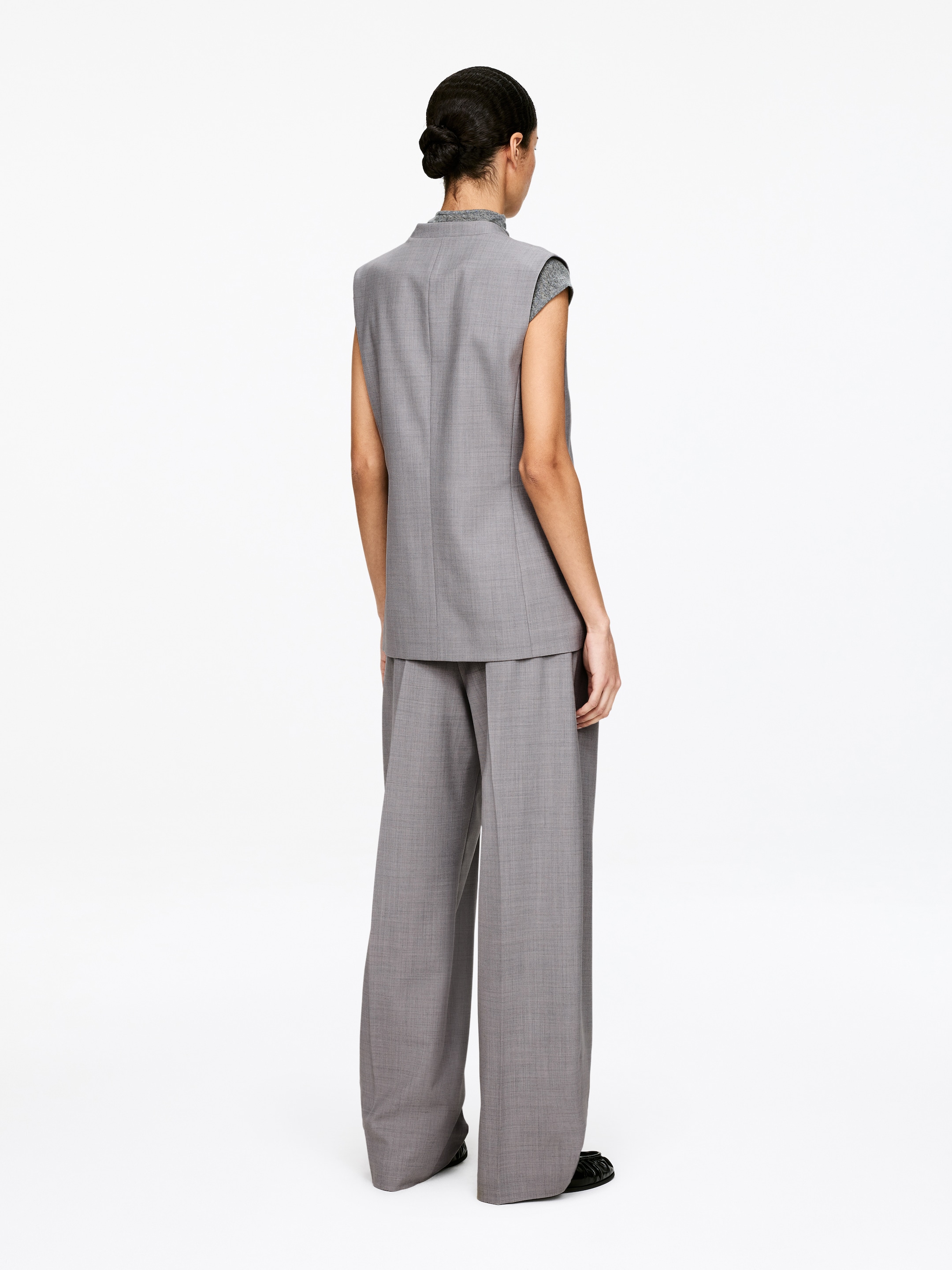 Elegante Weste - Grau - Loose Fit - Damen - StillMedia/Lookbook - 5