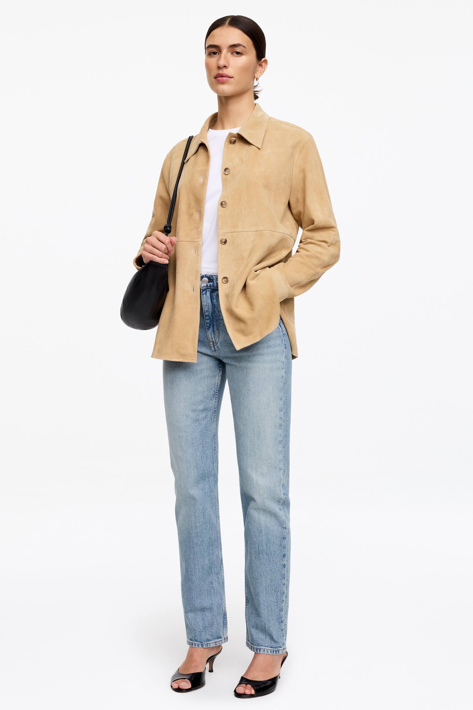 Jean slim long JADE - Bleu ciel/Noir/Bleu - 4