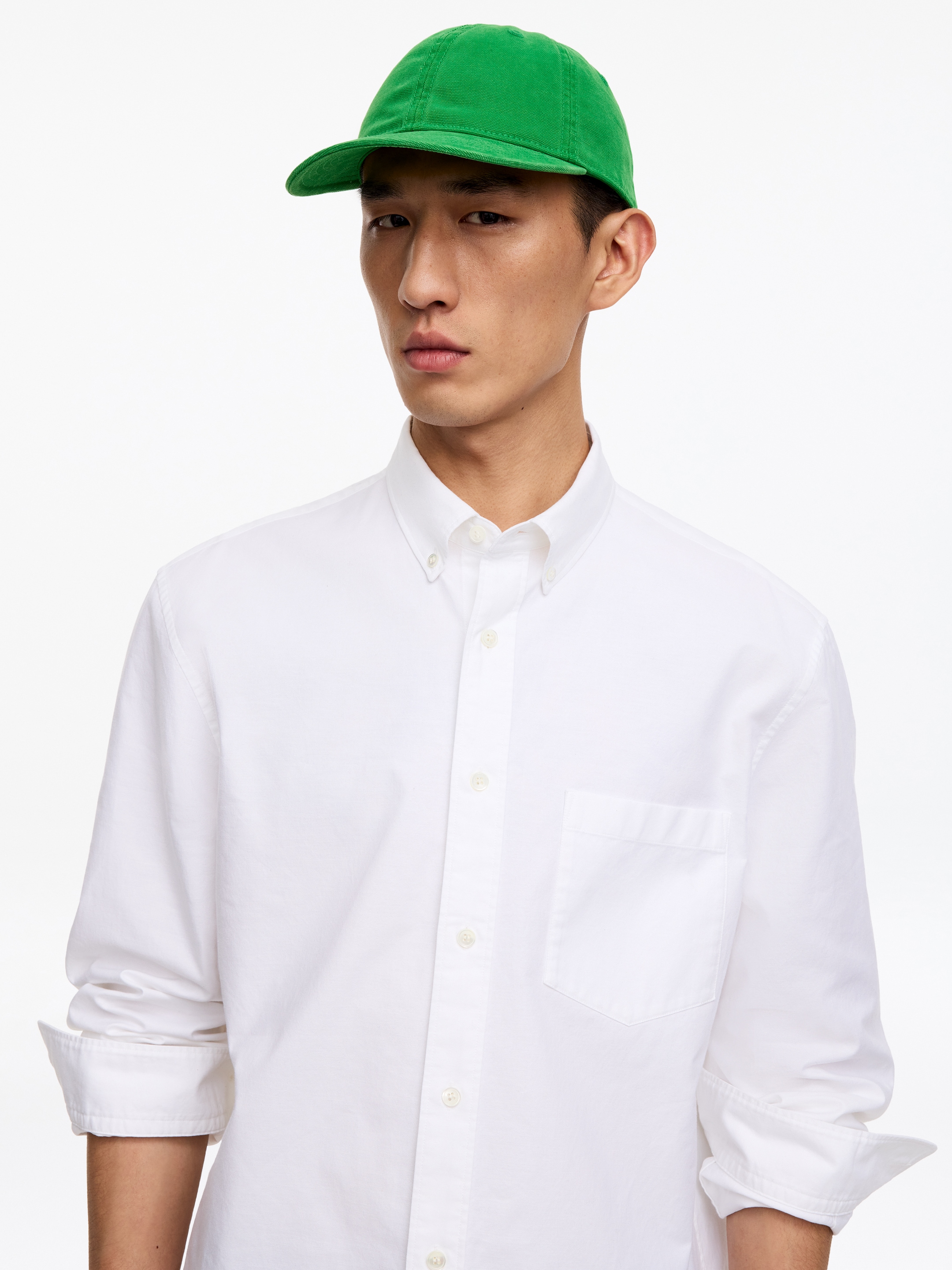 Cappellino in tela di cotone lavato - Verde - Men - StillMedia/Lookbook - 5