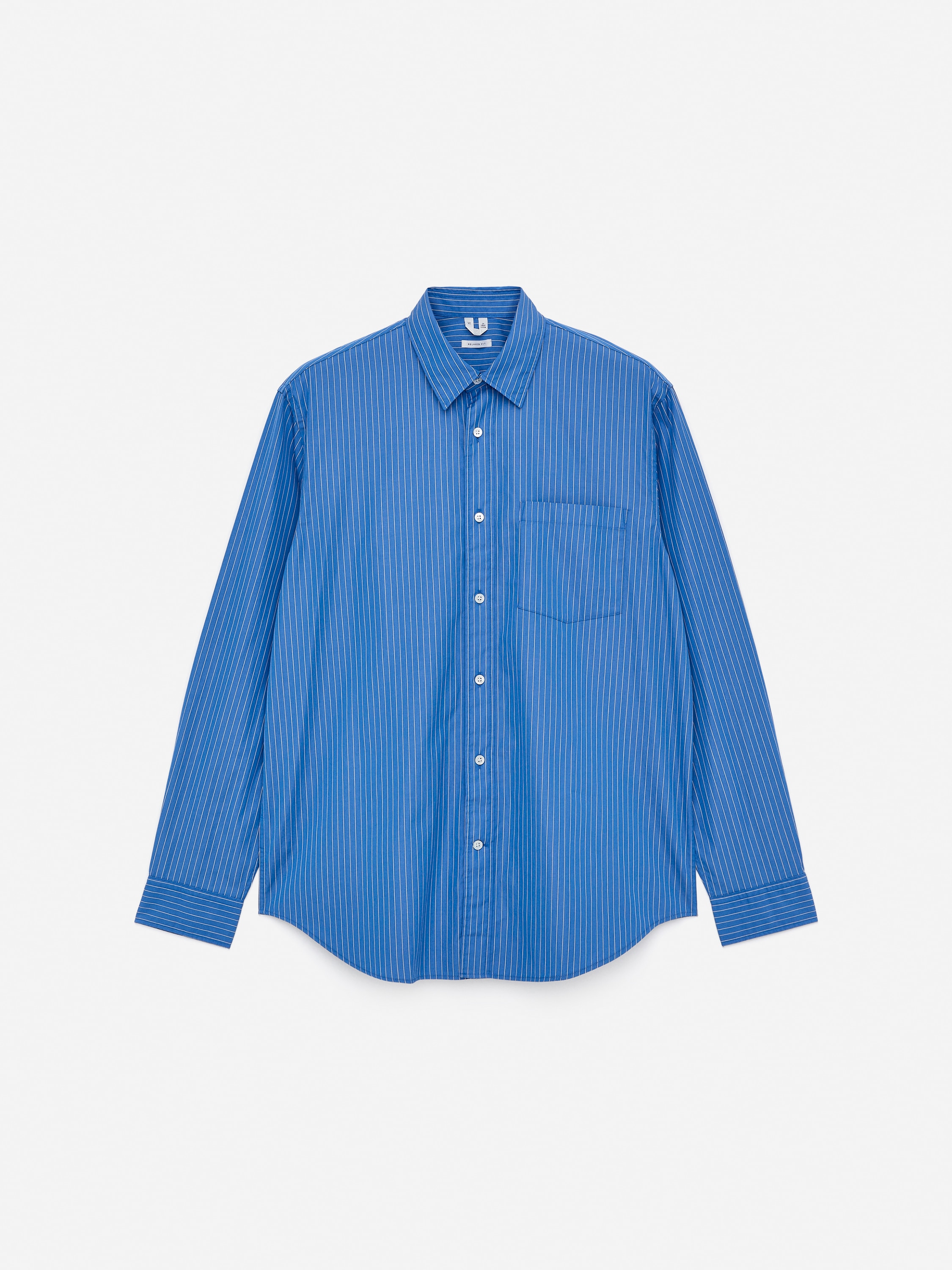 Camisa de popelina casual - Azul/branco/Azul/branco/Branco/White/Pinstripe/Branco/azul