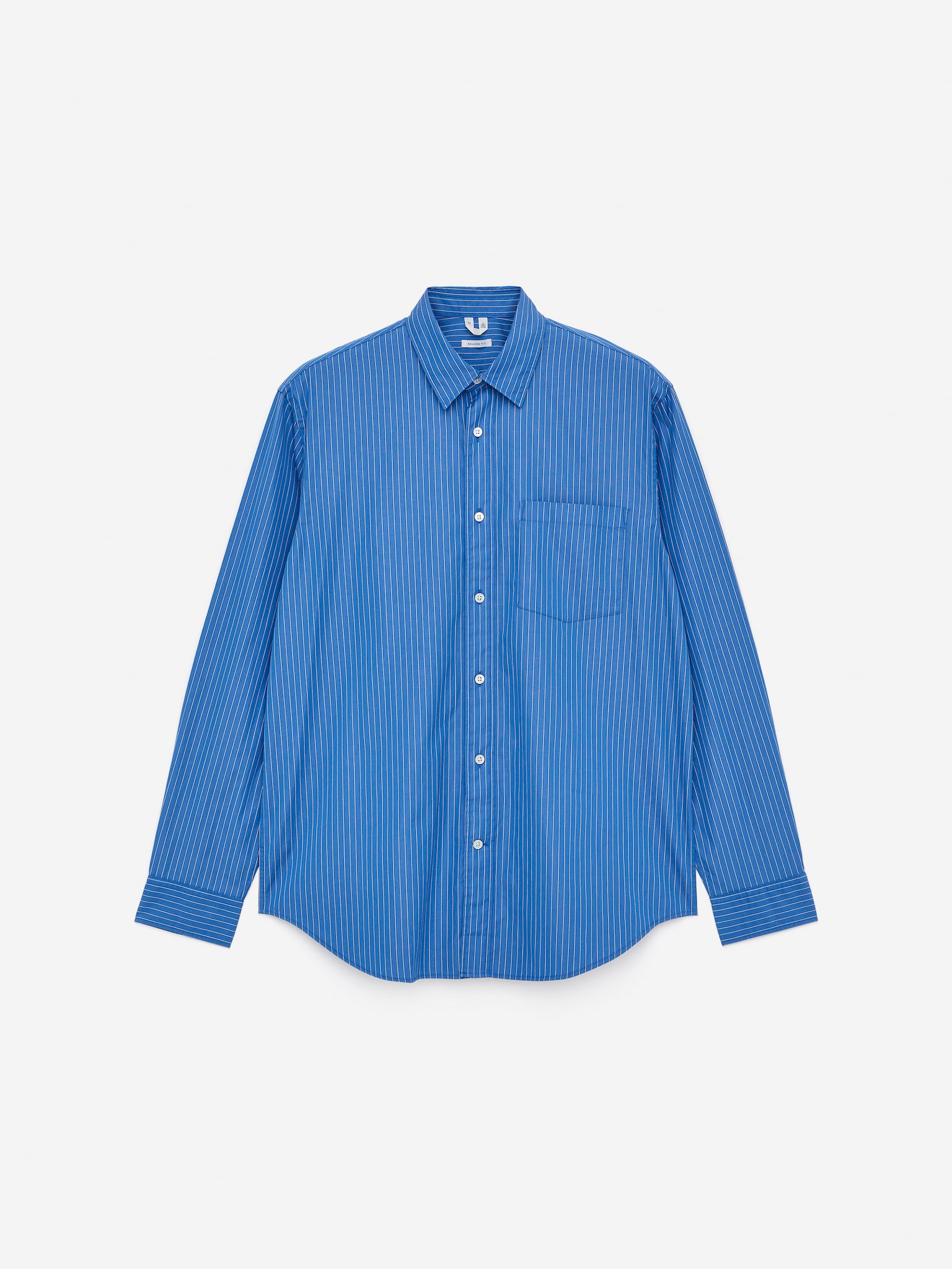 Chemise en popeline décontractée - Bleu/Blanc/Bleu/Blanc/Blanc/Blanc/Rayures/Blanc/Bleu - 2