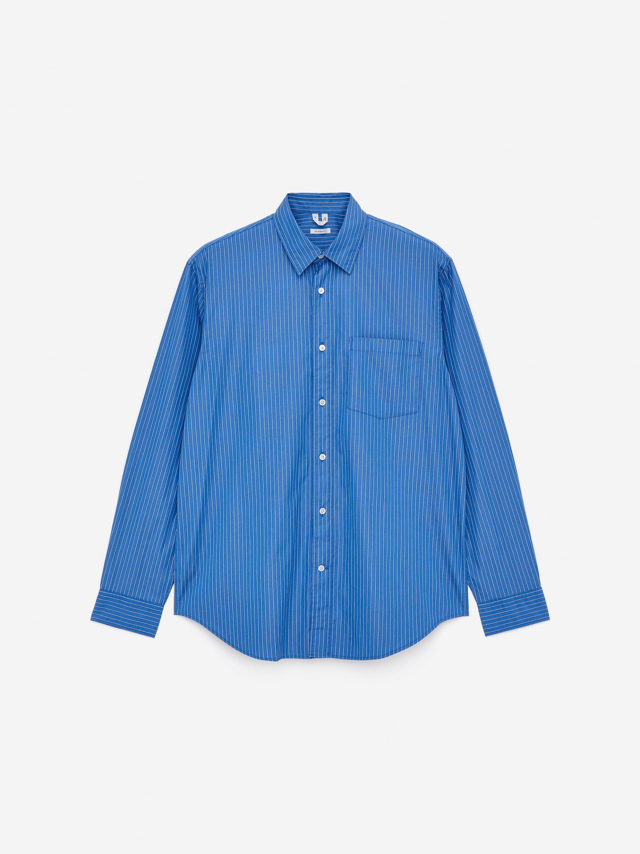 Relaxed Poplin Shirt-#3C4372-15997