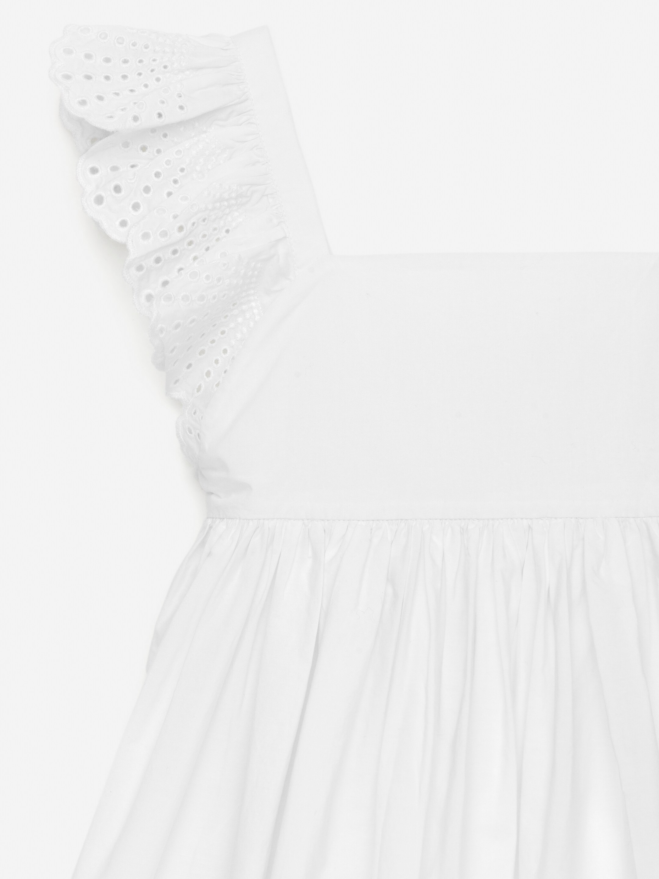 Προβολή μεγαλύτερης εικόνας: Broderie Anglaise Dress - Λευκό - Kids | H&M GR 3