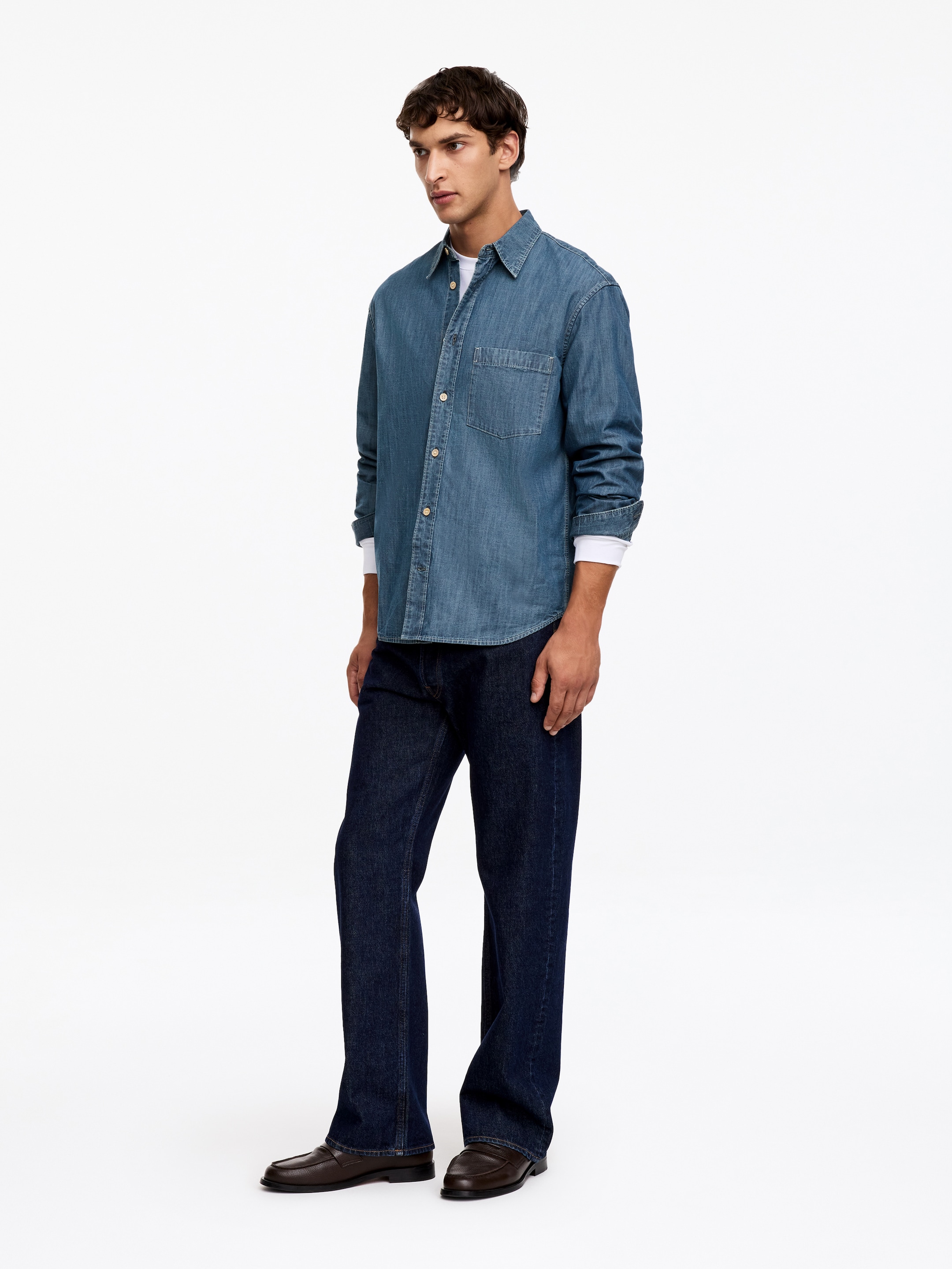 Relaxed Denim Shirt - Blue - Relaxed fit - men - StillMedia/Lookbook - 5