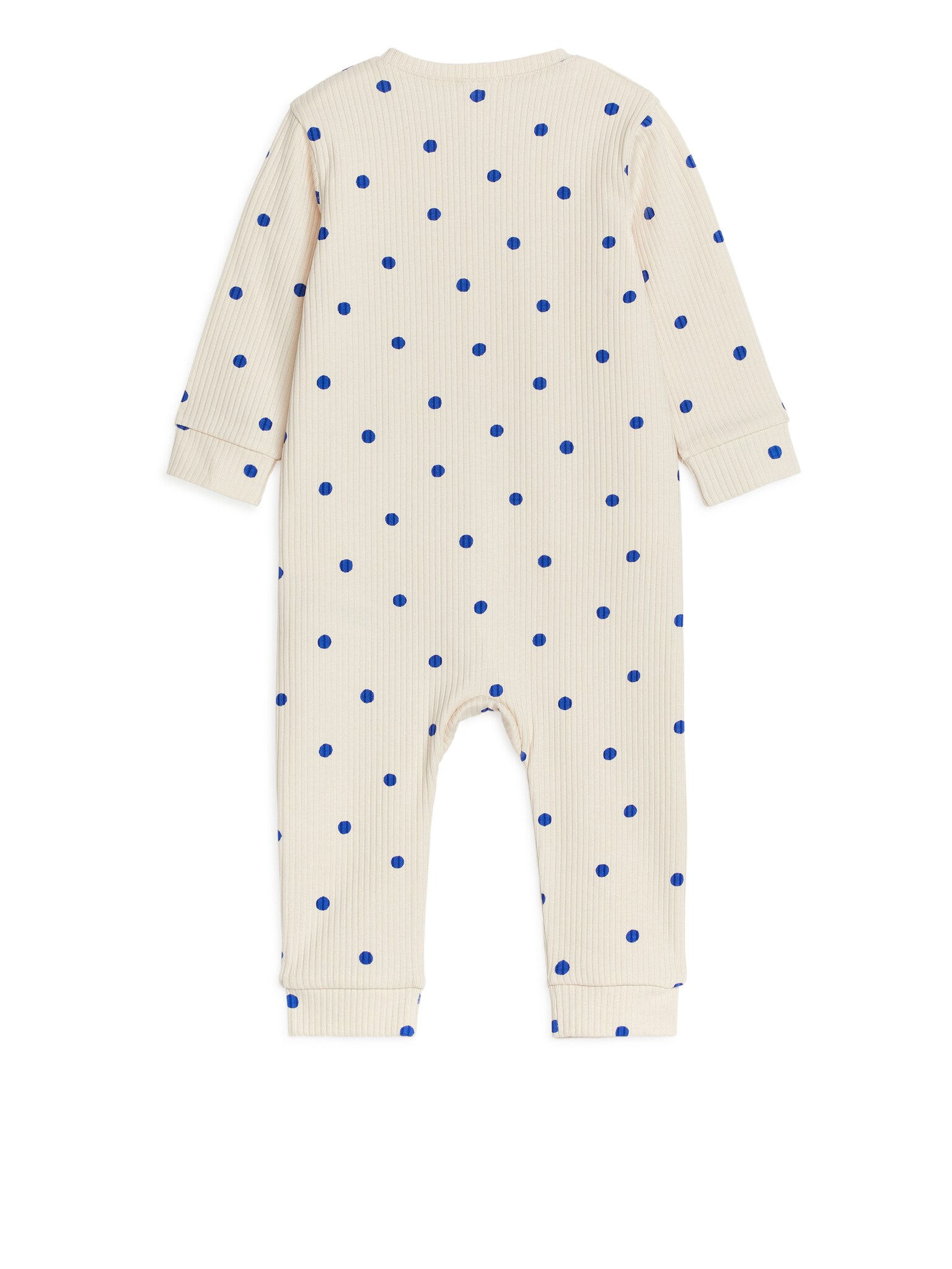 Strampelanzug aus geripptem Jersey - Cremeweiß - 2