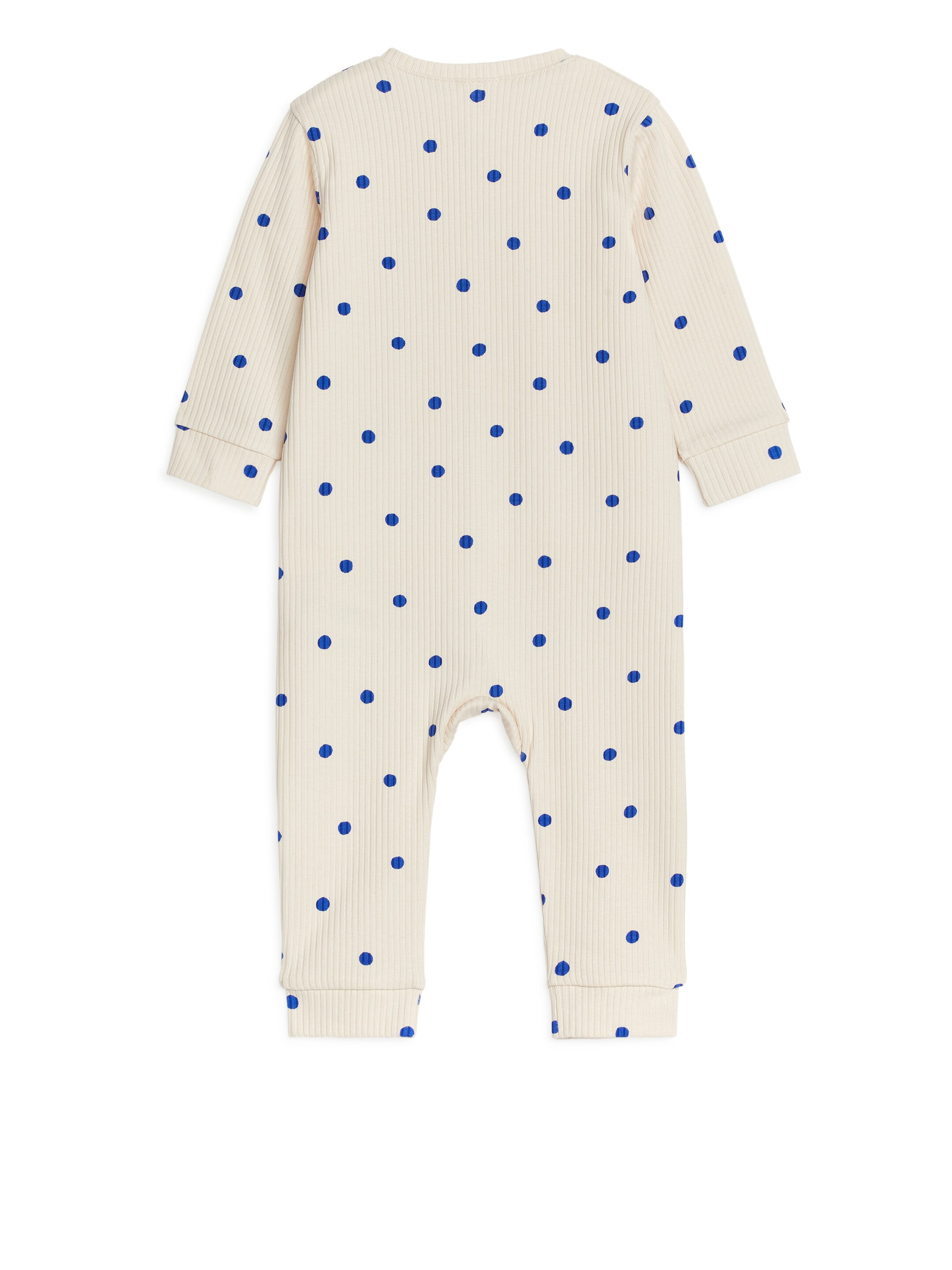 Visa större bild: Ribbad trikåoverall - Off-white - BARN | H&M FI 2