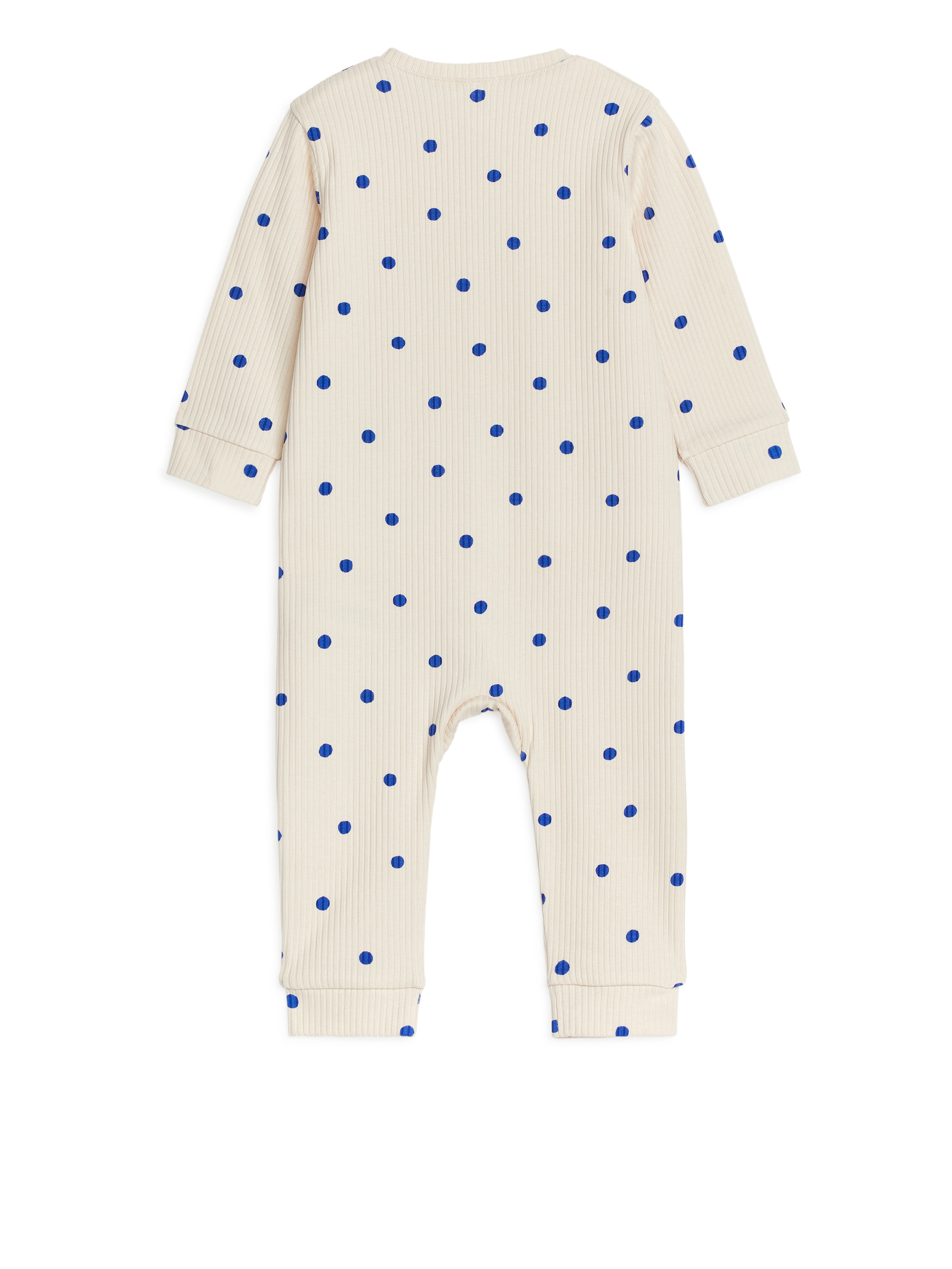 Visa större bild: Ribbad trikåoverall - Off-white - BARN | H&M FI 2