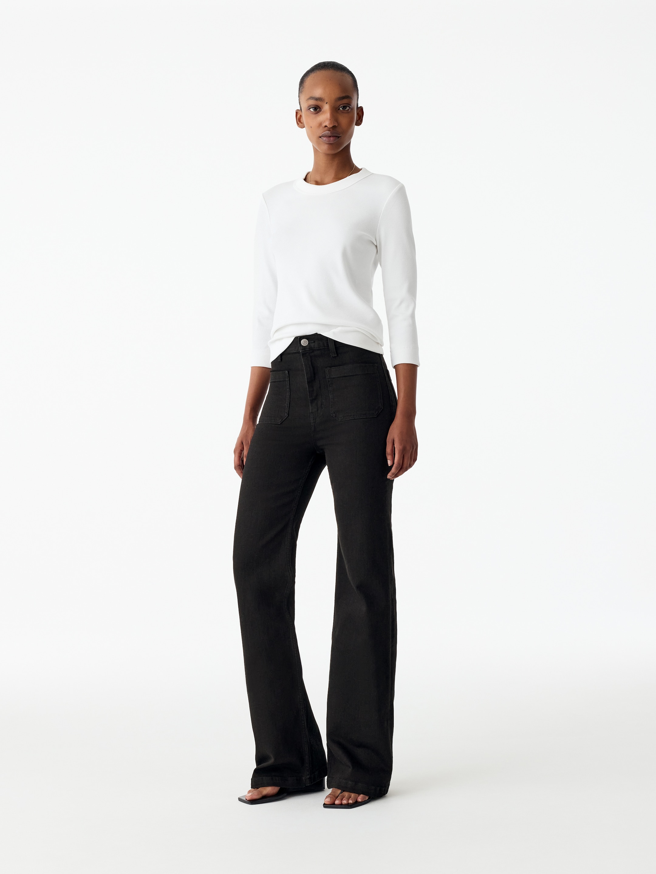 Vaqueros flared SPRUCE - Negro - Corte ajustado - women - StillMedia/Lookbook - 2