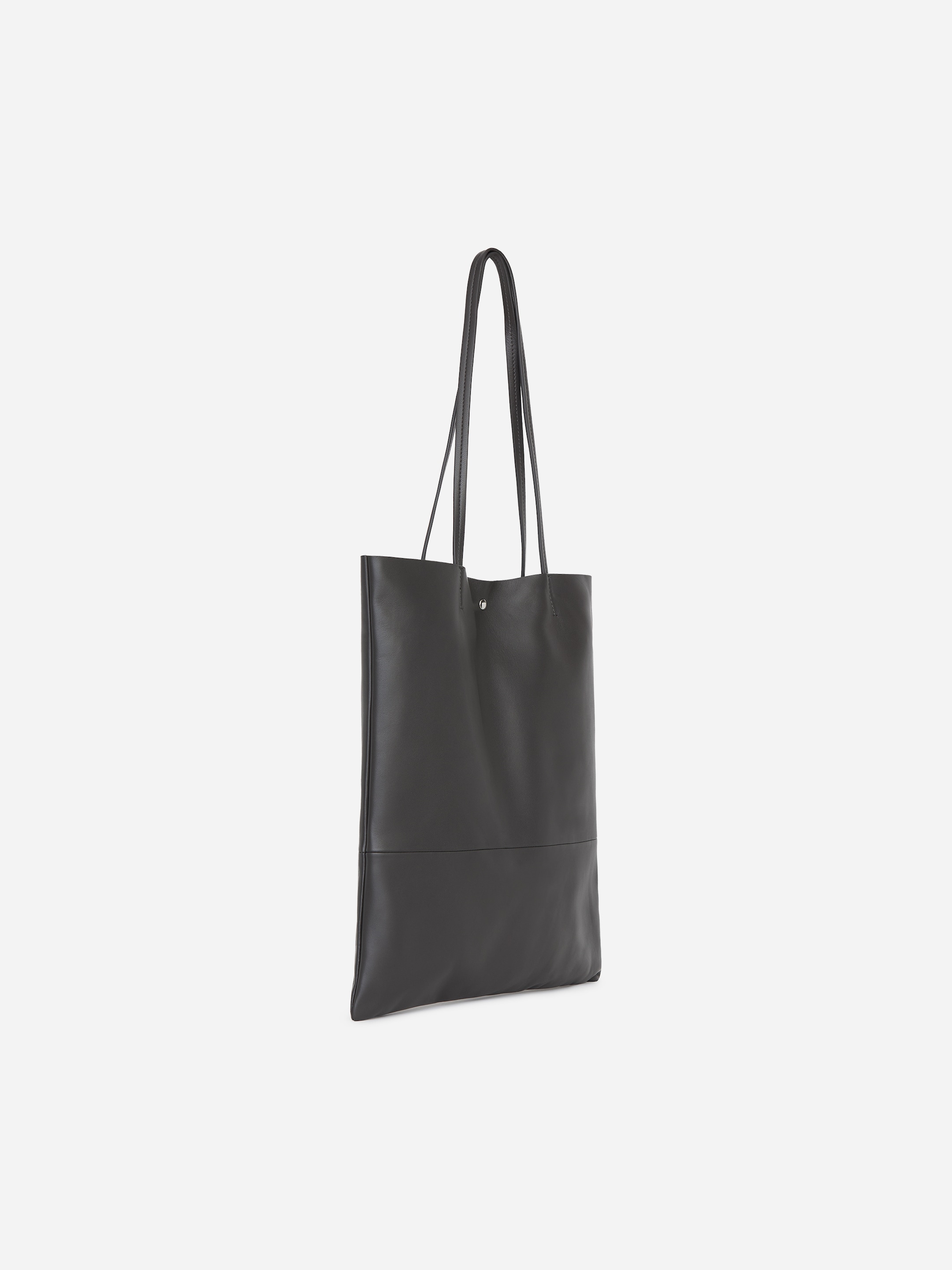 Tragetasche aus Leder - Dunkelgrau - women - StillMedia/DescriptiveStillLife - 1