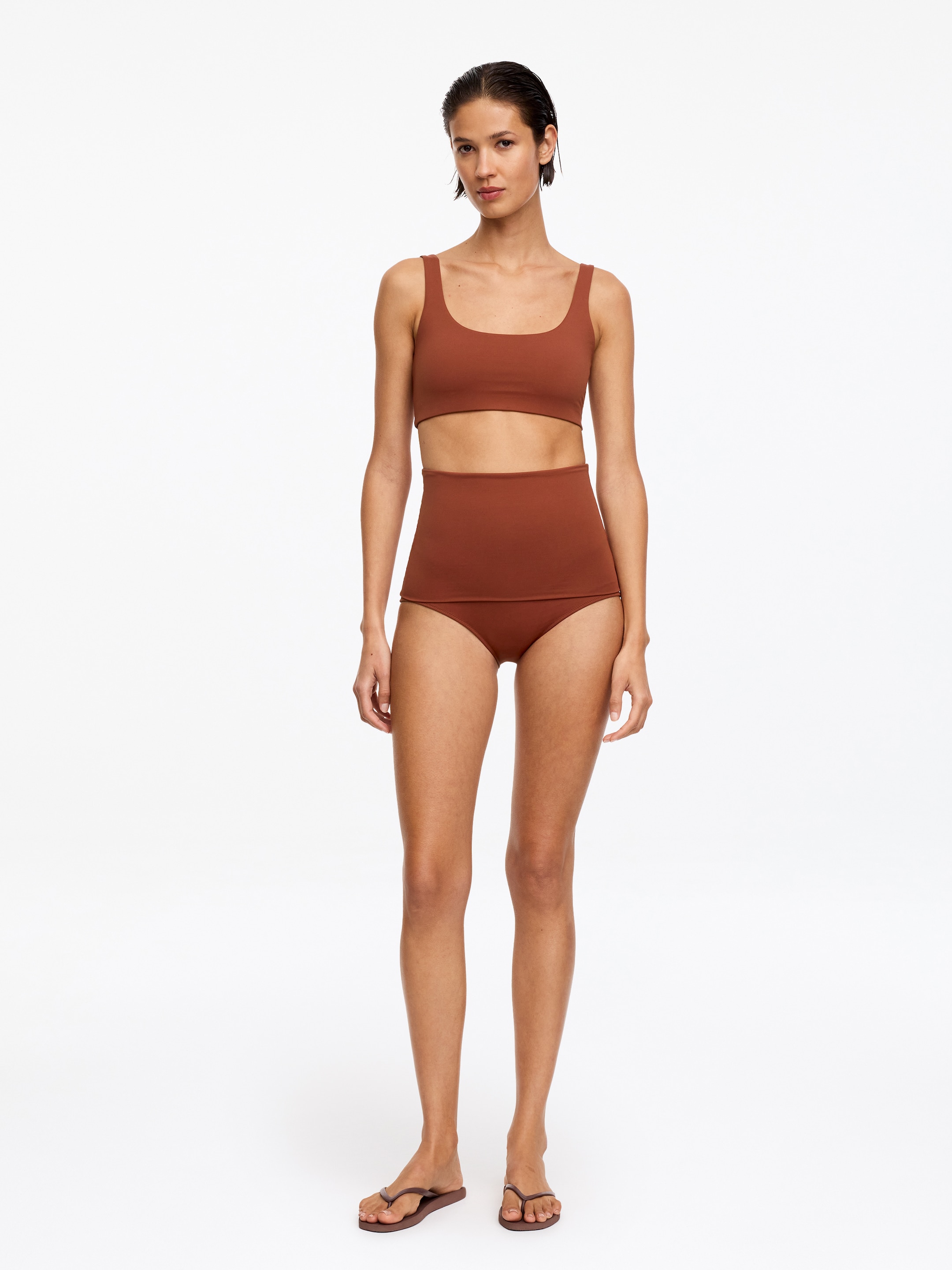 Sporty Bikini Top-#9d4937-18774