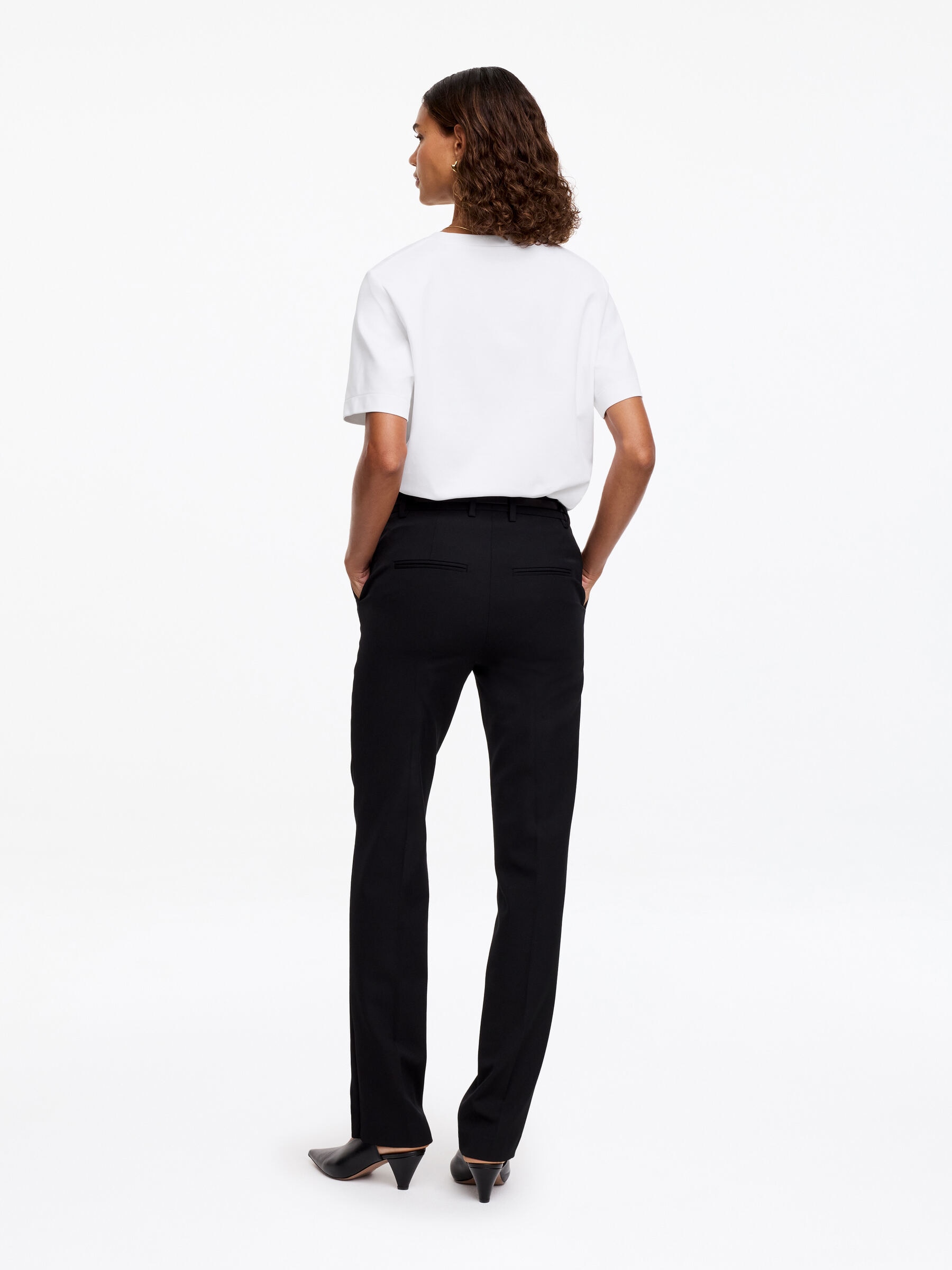 T-shirt signature structuré - Blanc - Regular fit - Femme - StillMedia/Lookbook - 33