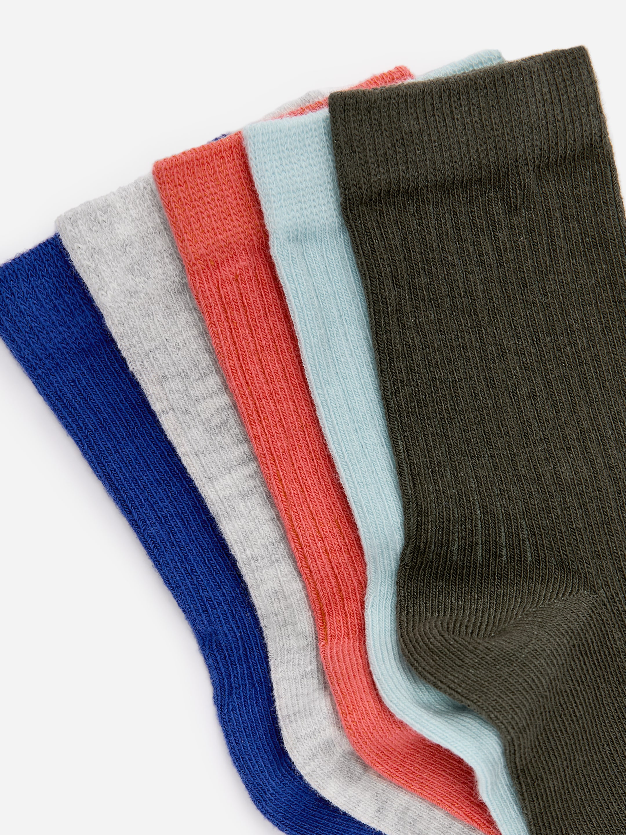 Chaussettes en maille côtelée, 5 paires - Bleu/Multicolore - Enfant - StillMedia/DescriptiveDetail - 1