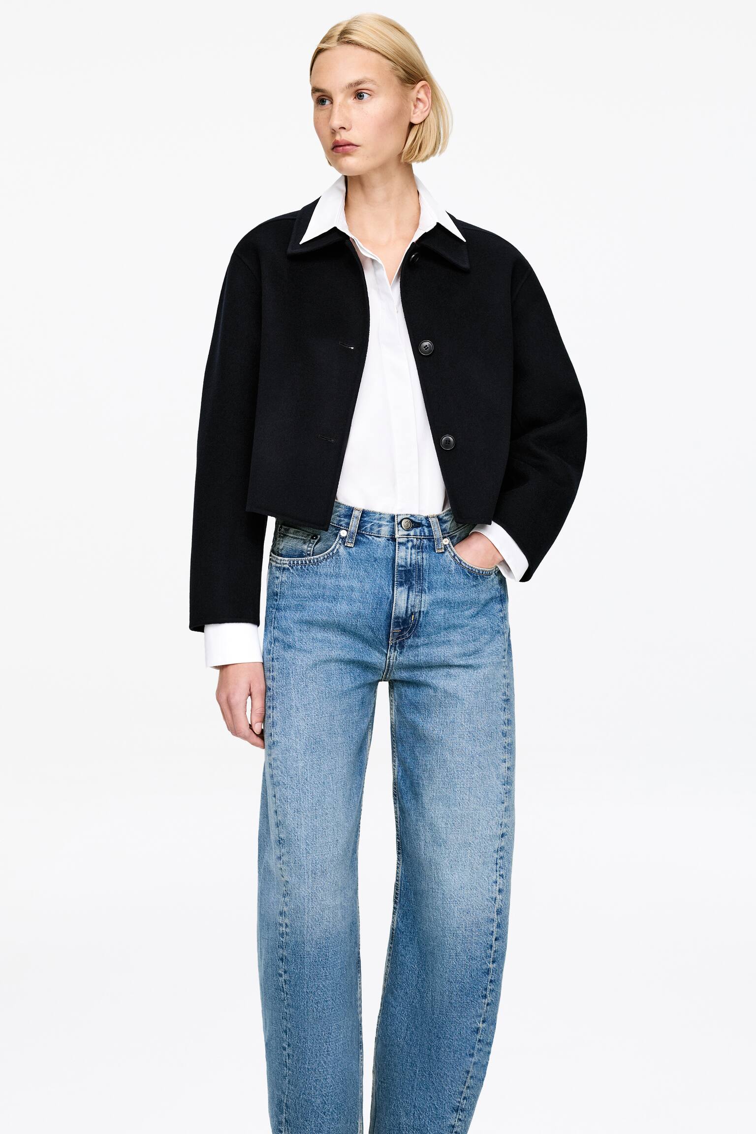 Jean barrel BLOOM - Bleu moyen/Noir/Bleu/Blanc cassé/Noir/Blanc - 5