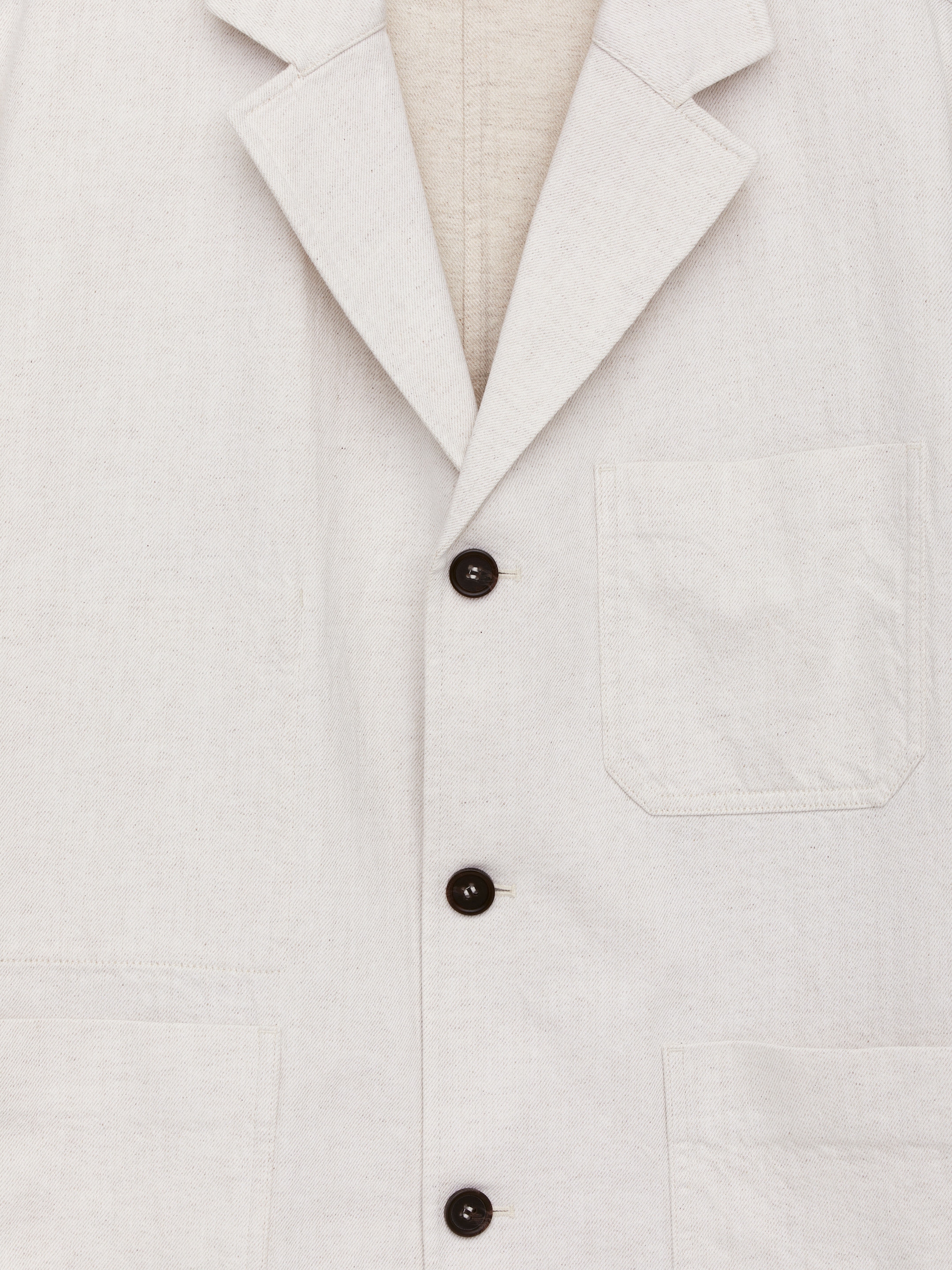 Cotton Linen Blazer - White - Regular fit - Men - StillMedia/DescriptiveDetail - 2